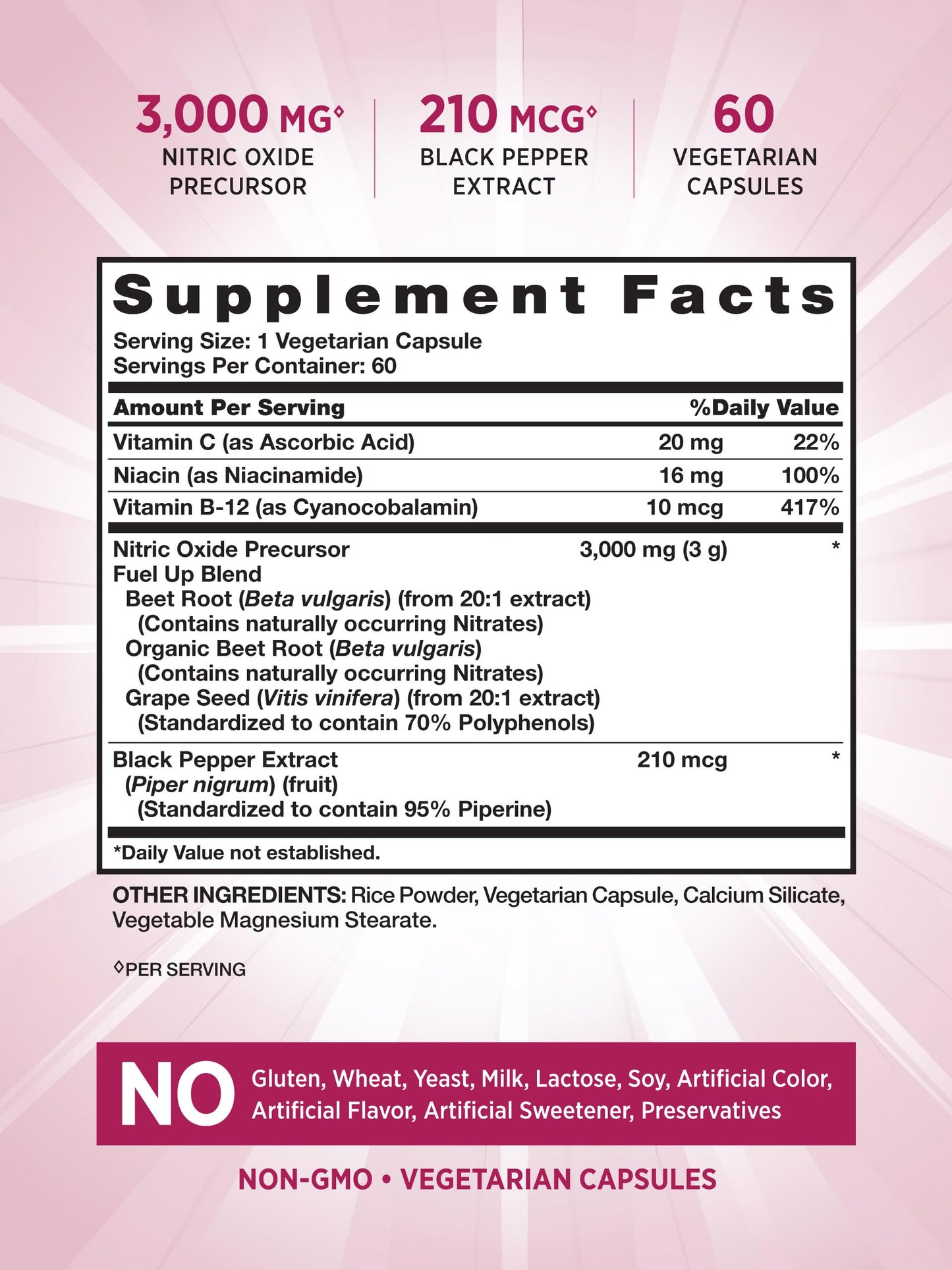 Nature's Truth Beet Root Capsules | 60 Count | Nitric Oxide Supplement for Men and Women Nature's TruthUS supplements