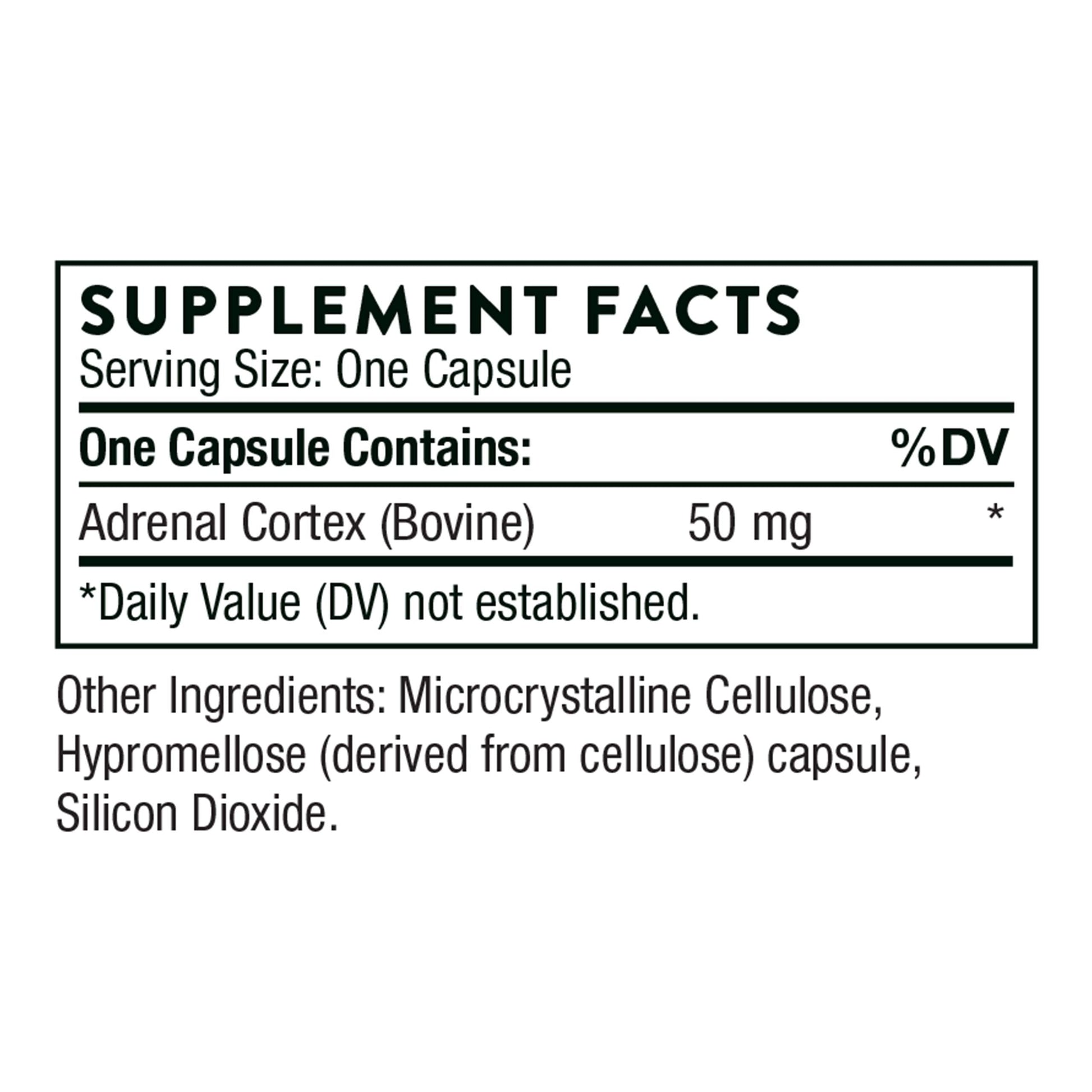 THORNE Adrenal Cortex - Bovine Adrenal Cortex Supplement for Cortisol Management THORNEUS supplements