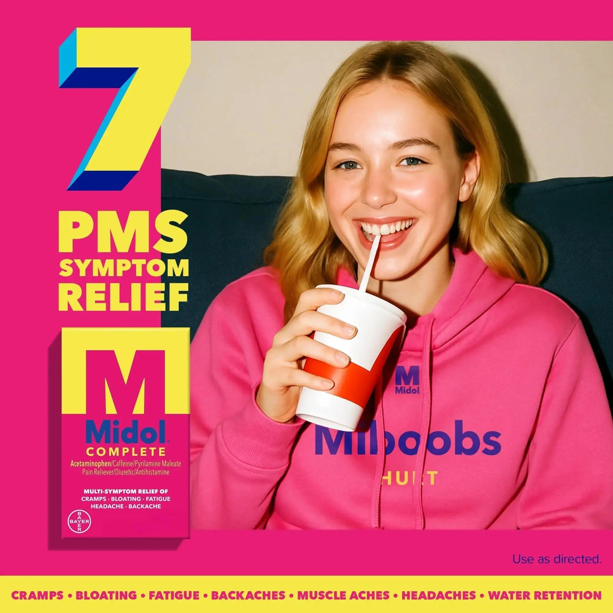 Midol Complete Menstrual Pain Relief Caplets with Acetaminophen for Period Cramps, and Menstrual Symptom Relief - 40 Count (Pack of 3) (Packaging May Vary) MidolAu supplements