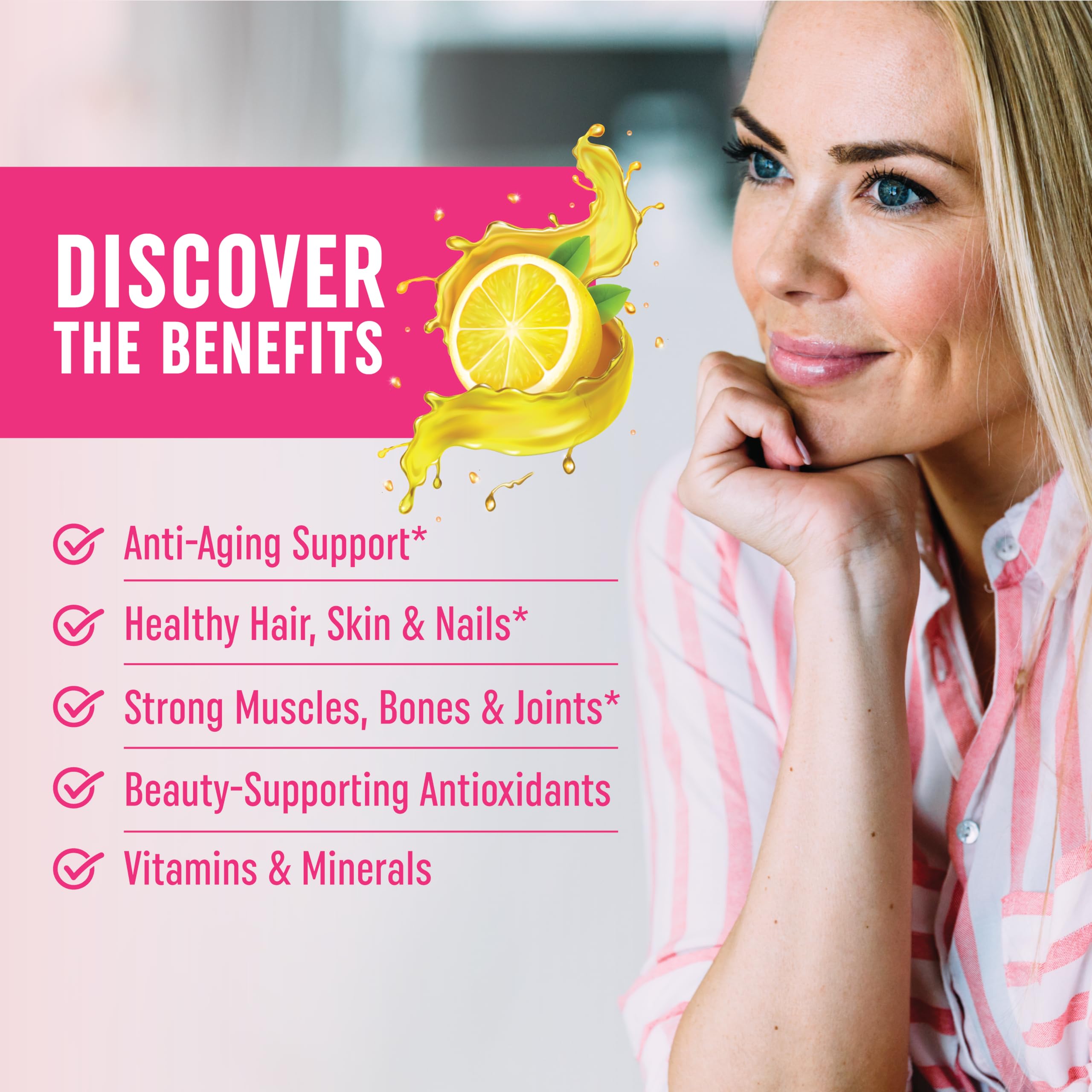 Collagen Gummies for Women | 200mg Hydrolyzed Collagen + 2500mcg Biotin, with Vitamin C, E & Zinc MAV NUTRITIONAu supplements
