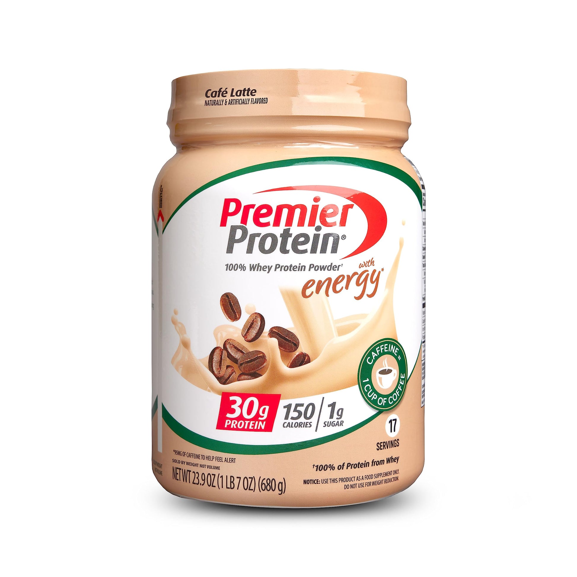 Premier Protein Powder, Cafe Latte , 30g Protein, 1g Sugar, 100% Whey Protein Premier ProteinUS supplements