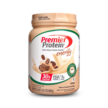 Premier Protein Powder, Cafe Latte , 30g Protein, 1g Sugar, 100% Whey Protein Premier ProteinUS supplements