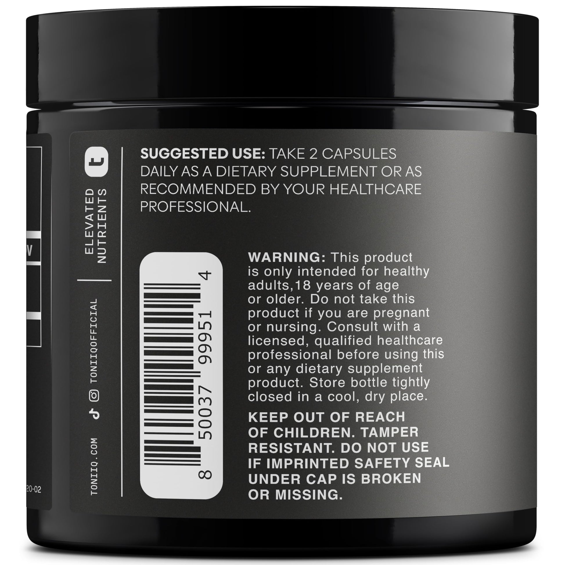 Toniiq Fadogia Agrestis - Ultra High Potency 30:1 Extract - 1200mg Per Serving - Highly Concentrated - Third-Party Lab Tested - 120 Capsules ToniiqAu supplements