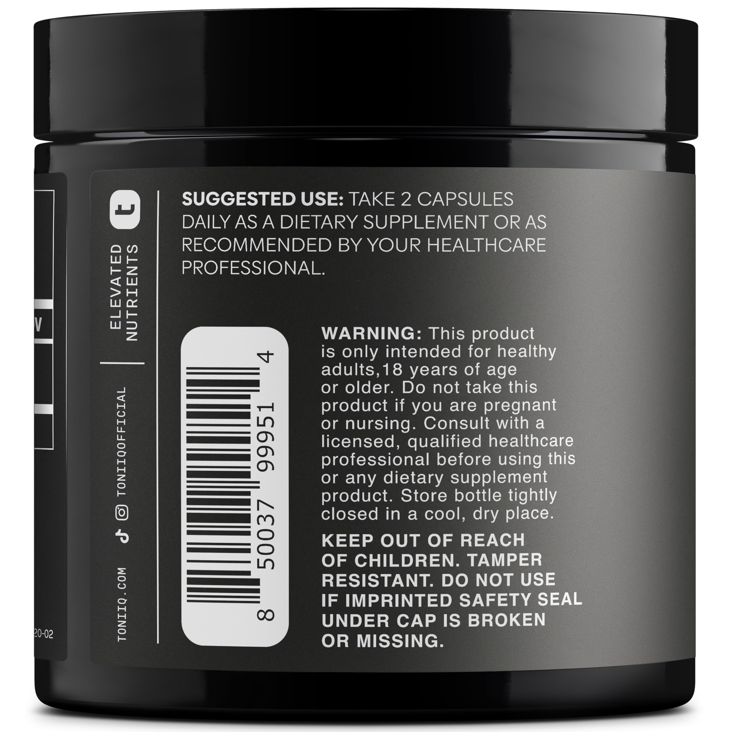Toniiq Fadogia Agrestis - Ultra High Potency 30:1 Extract - 1200mg Per Serving - Highly Concentrated - Third-Party Lab Tested - 120 Capsules ToniiqAu supplements