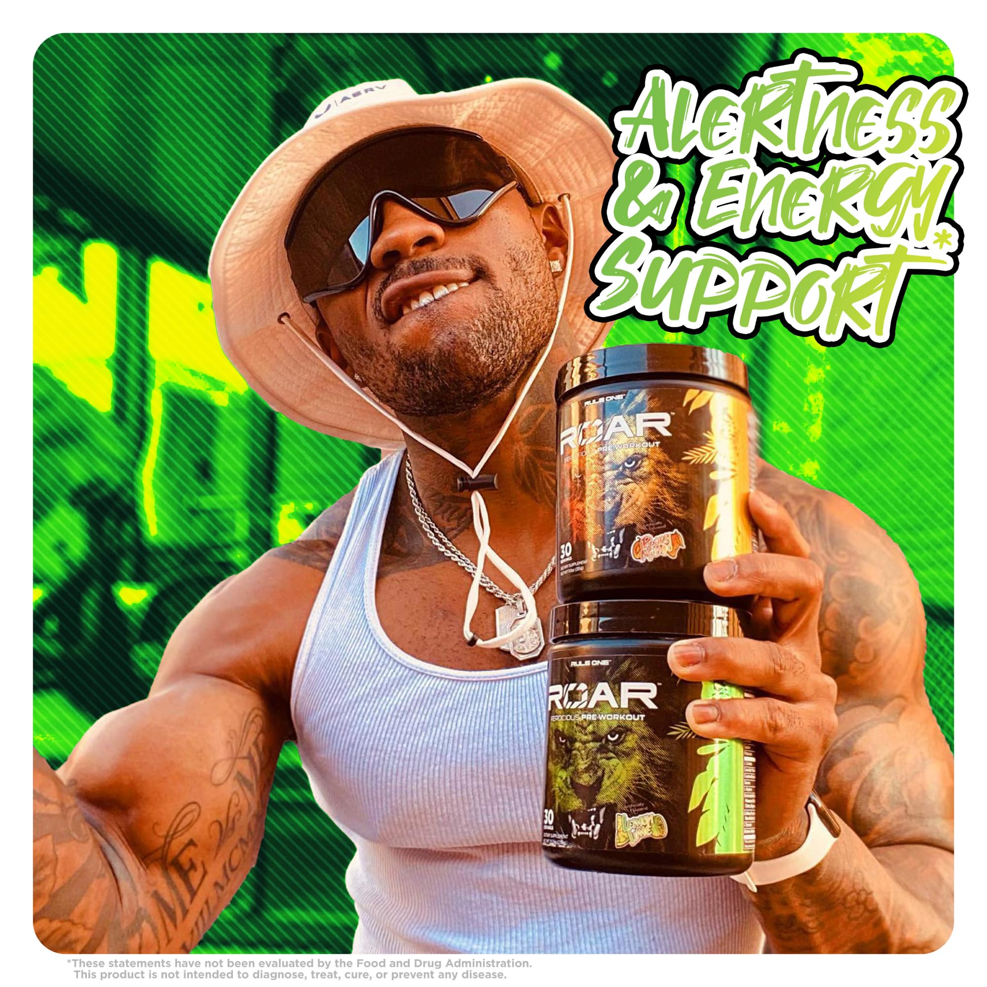 Rule 1 R1 Roar, Lemon Lime - 9.52 oz - Pre-Workout Powder - with Creatine, Beta-Alanine Rule 1 ProteinsAu supplements