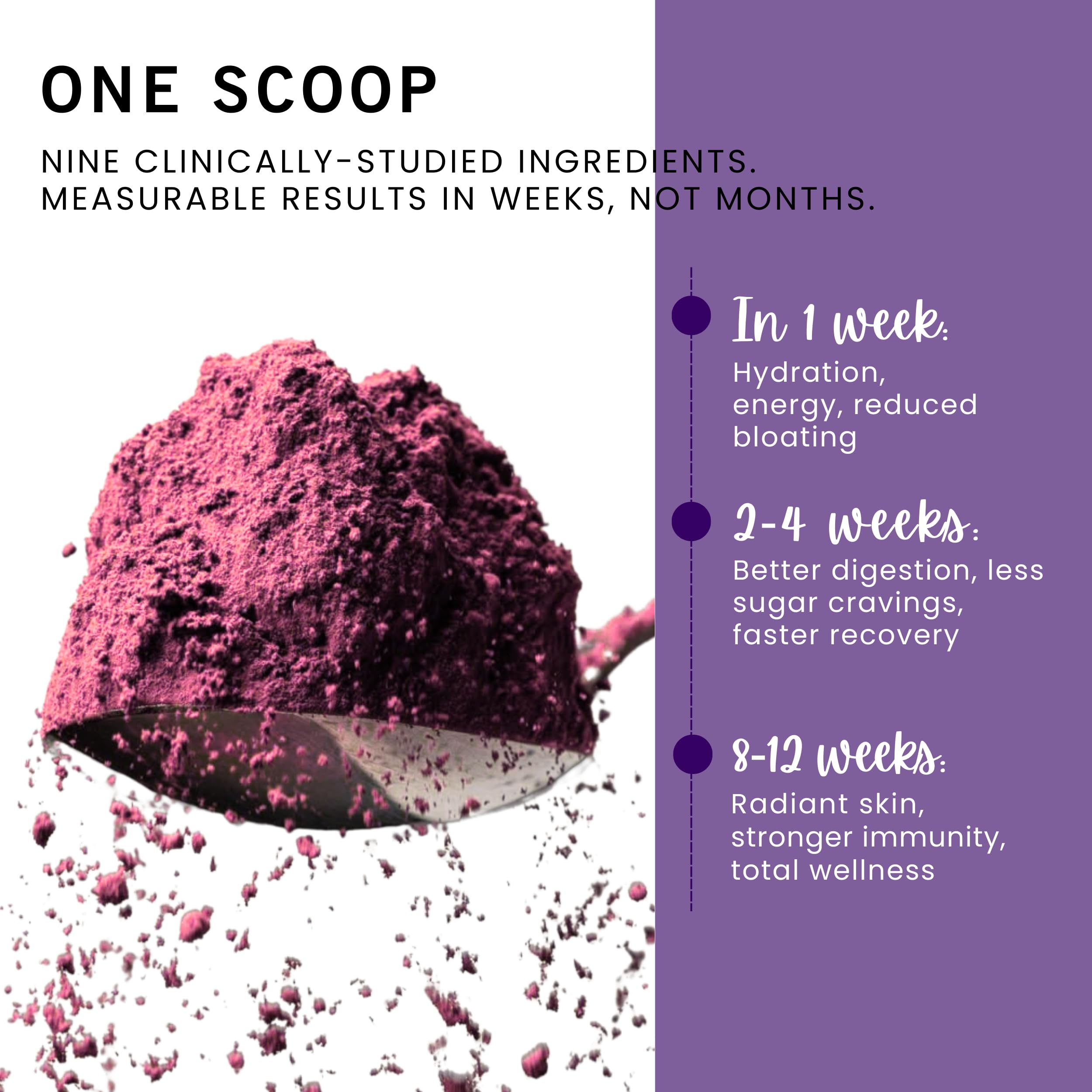 Leverage Mixed Berries Anti–Aging Supplement & Longevity Mix - Daily Wellness Multivitamin Powder with Hyaluronic Acid, L-Glycine & Magnesium for Skin, Energy, Cognitive Function & Joint–30 Servings LeverageAu supplements