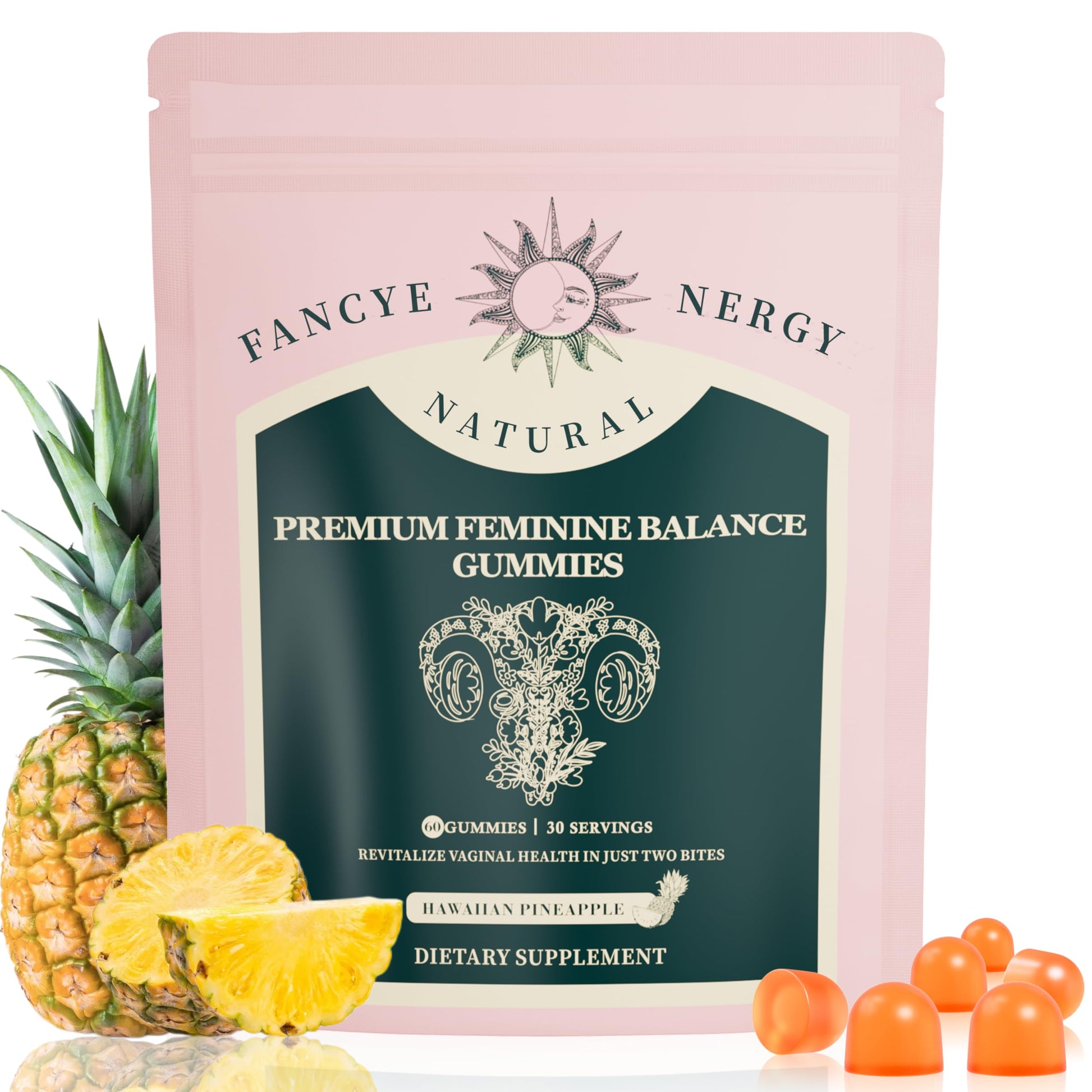 Shytrouy Premium Feminine Balance Gummies for Women - Hawaiian Pineapple Flavor for Women pH Balance & Digestive Health, Immune Support - 58 C ShytrouyAu supplements