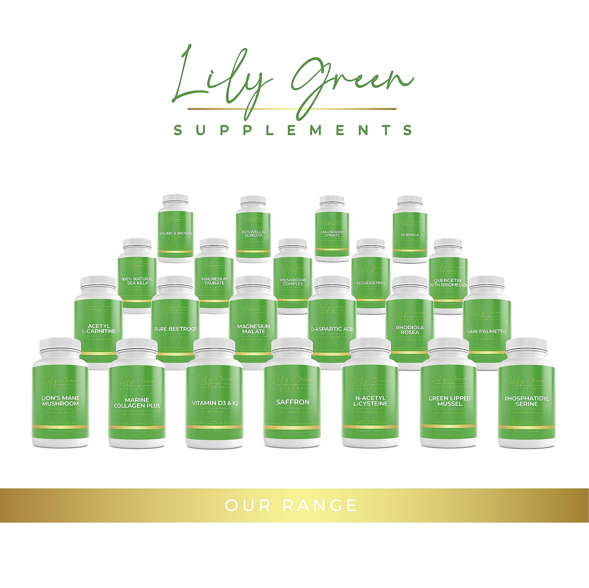 Lily Green | Marine Collagen with Hyaluronic Acid & Vitamin C - 1650mg per Serving Lily Green SupplementsAu supplements