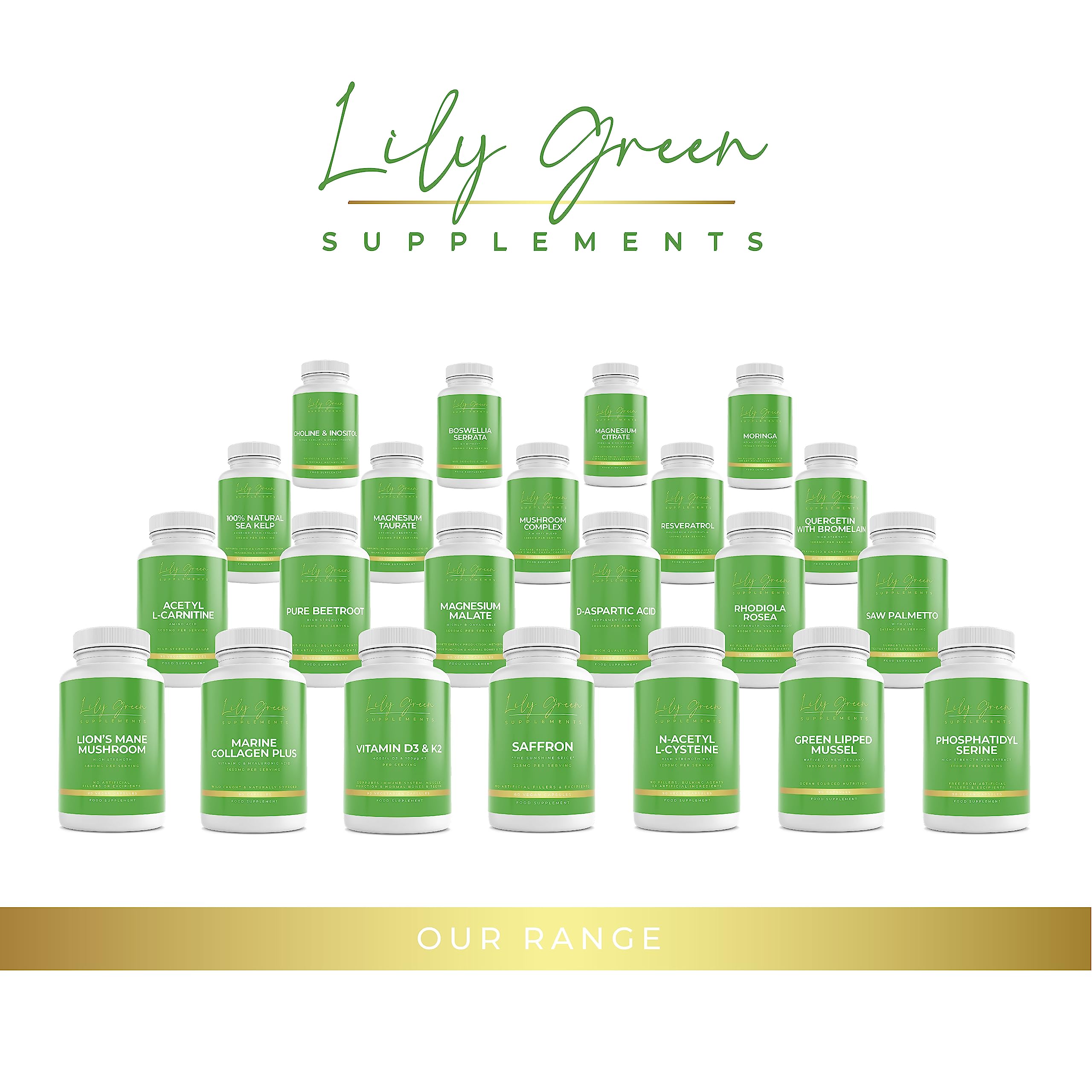 Lily Green | Marine Collagen with Hyaluronic Acid & Vitamin C - 1650mg per Serving Lily Green SupplementsAu supplements