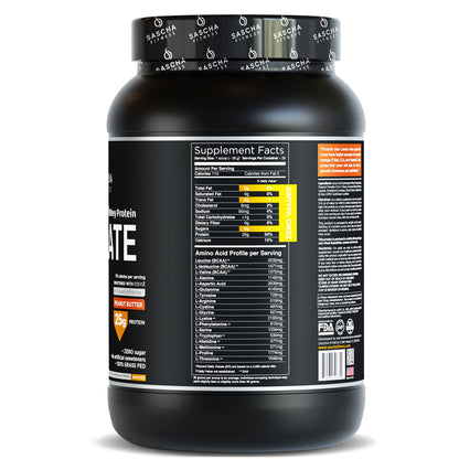 SASCHA FITNESS Hydrolyzed Whey Protein Isolate,100% Grass-Fed ,2.3 Pounds SASCHA FITNESSUS supplements