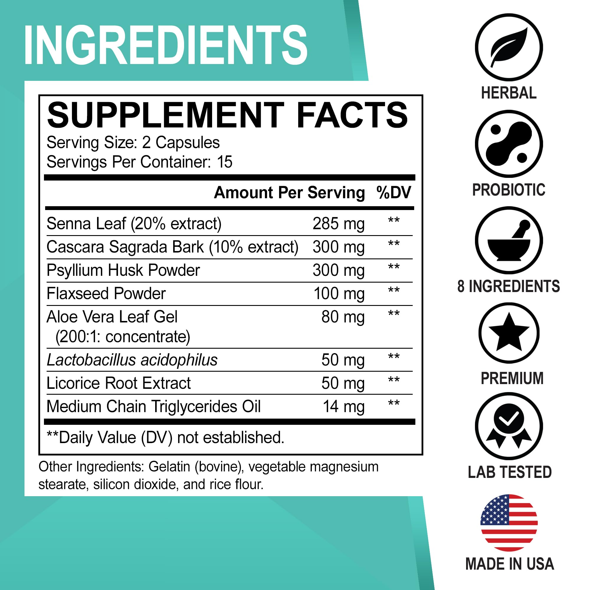 Colon Cleanser Detox for Weight Flush - 15 Day Intestinal Cleanse Pills & Probiotic - Fast Natural Laxative for Constipation Relief - Bowel Movement Supplements for Stomach Bloating, Gut Loss Support DR. BOAu supplements