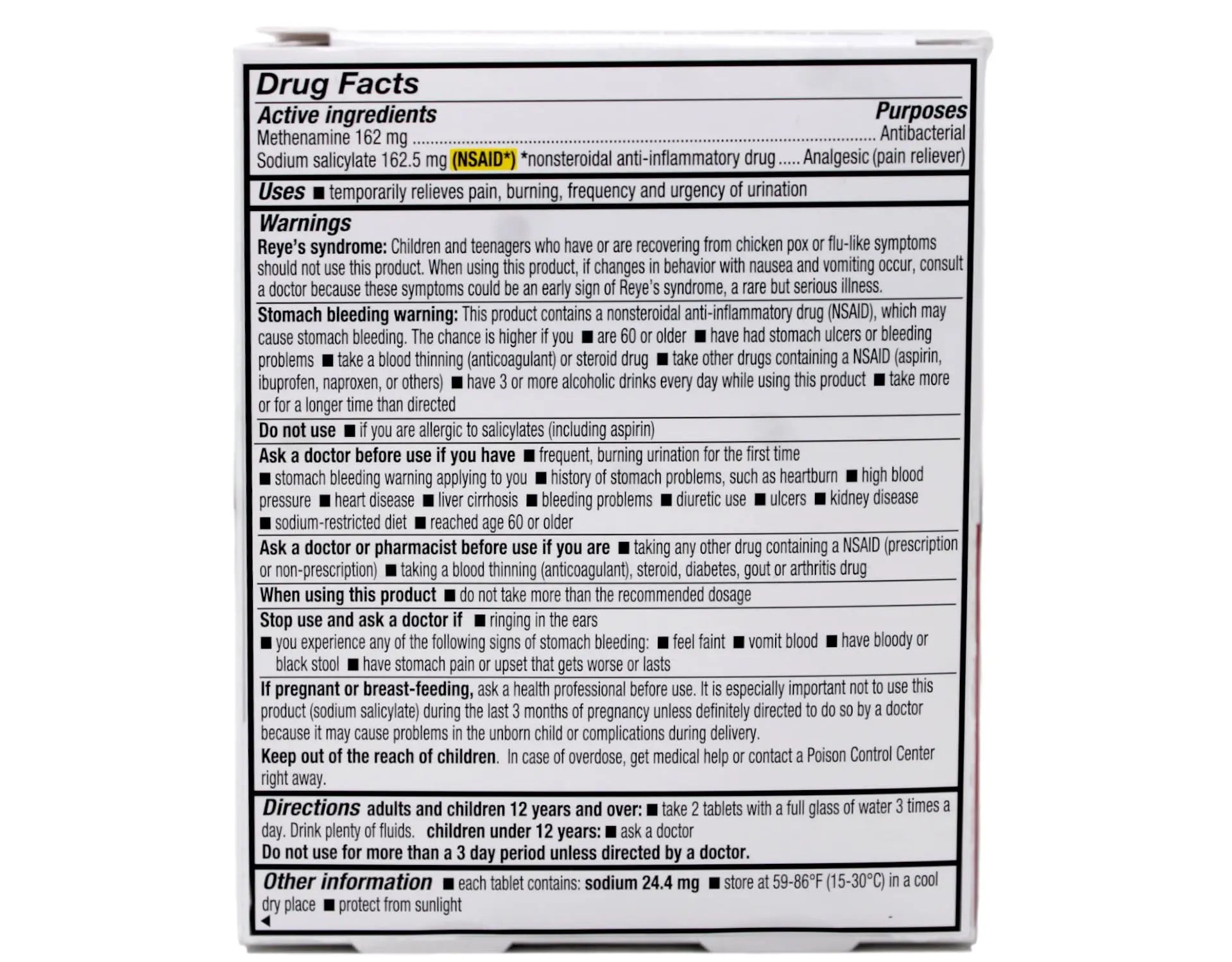 Cystex Plus Urinary Pain Relief Tablets 48 Tablets CystexAu supplements