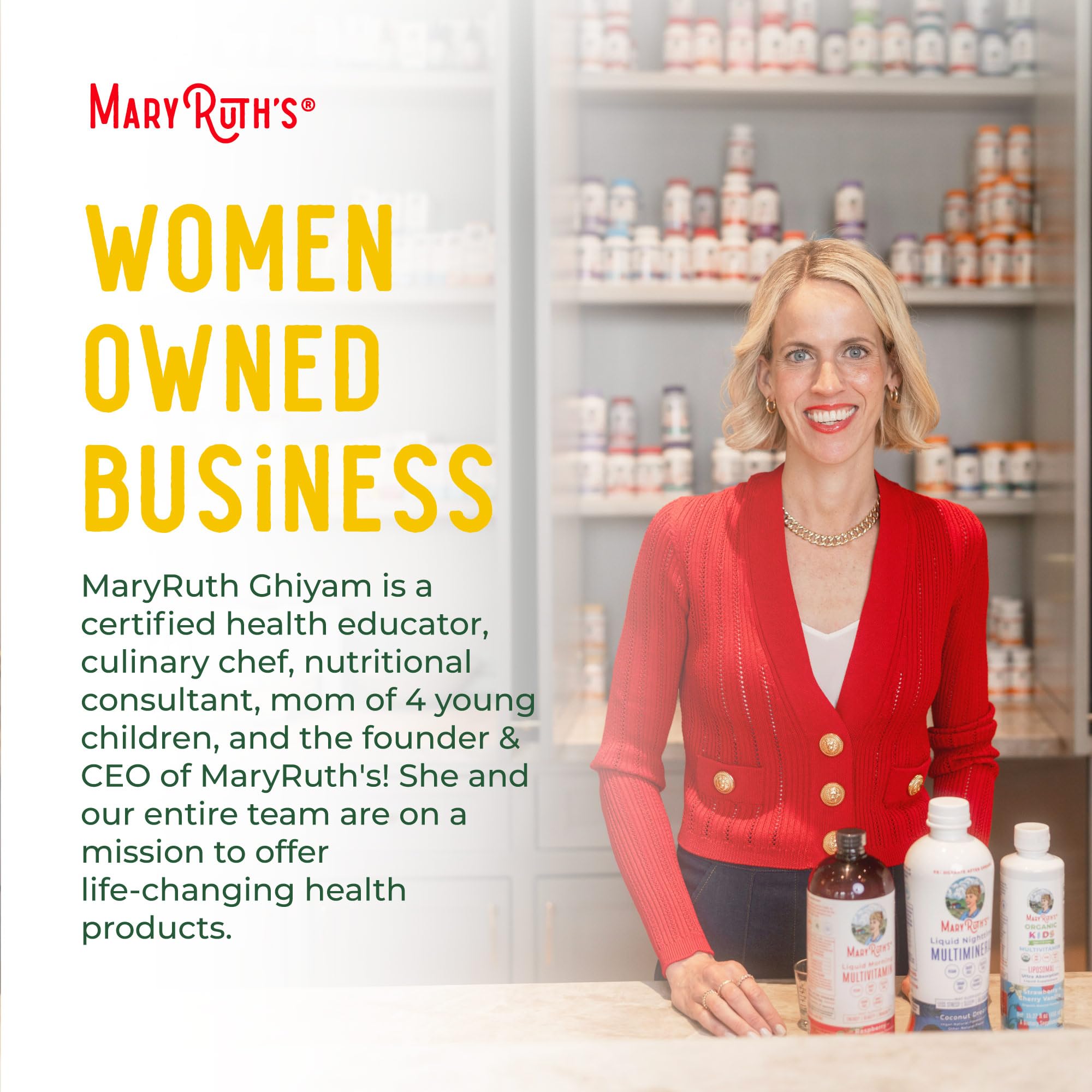 MaryRuth Organics Liquid Nighttime Multimineral | NO Melatonin | Magnesium Citrate | Calcium | Zinc | Vitamin D3| Available in 4 Flavors | Vegan | Sugar Free | Gluten Free | 32 Oz MARYRUTH'SUS supplements