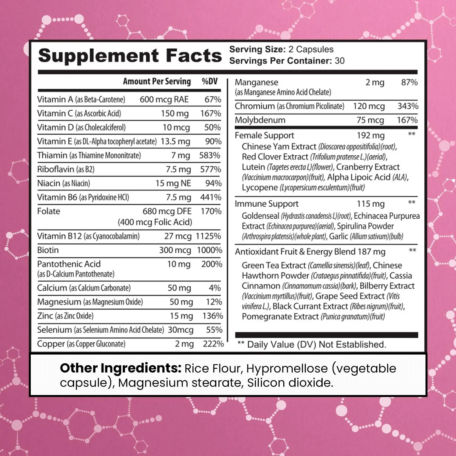 Women's Multivitamin – Complete Multivitamin for Women 50+ with Essential Vitamins A, B, C, D, E, Calcium & Iron – Supports Energy MAX FITAu supplements