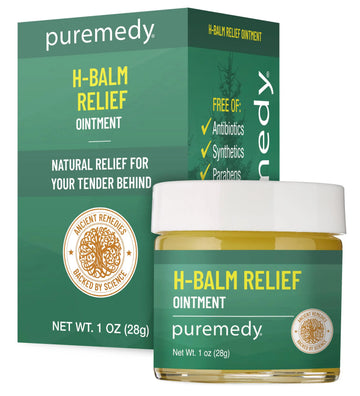 Puremedy - H-Relief Balm - All-Natural Salve for Bottom Lumps and Fissures, with Only Certified Organic or Wild Harvested Ingredients, 1 oz PuremedyAu supplements