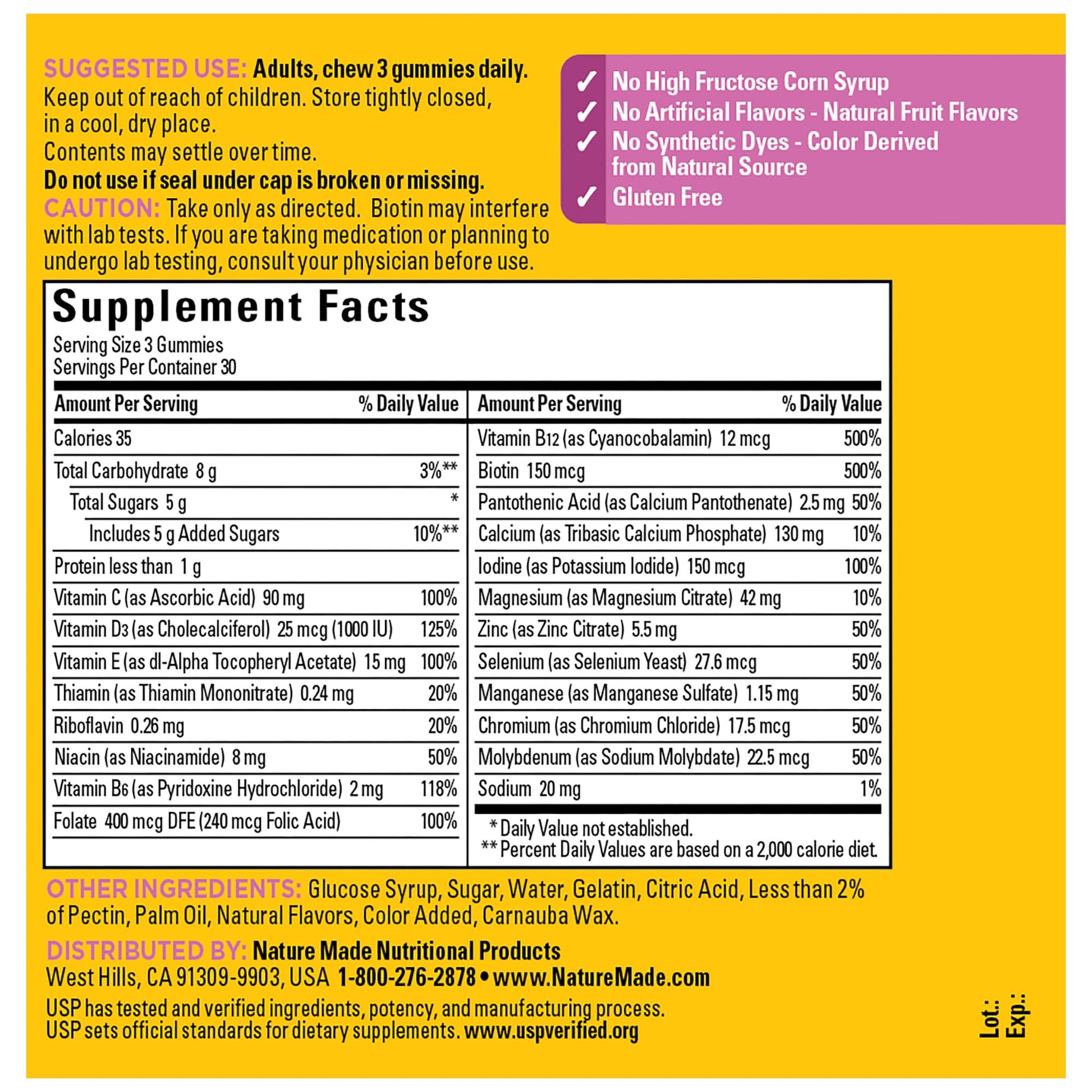 Nature Made Advanced Womens Gummy Multivitamins with Magnesium Citrate, Calcium, B Vitamins, Multivitamin Gummies for Women, 90 Multi Vitamin Gummies, 30 Day Supply Nature MadeAu supplements