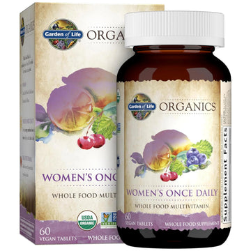 Garden of Life Organics Multivitamin for Women - Women's Once Daily Multi - Whole Food Multi with Iron,Biotin,Vegan Organic Womens Multivitamin Garden of LifeAu supplements