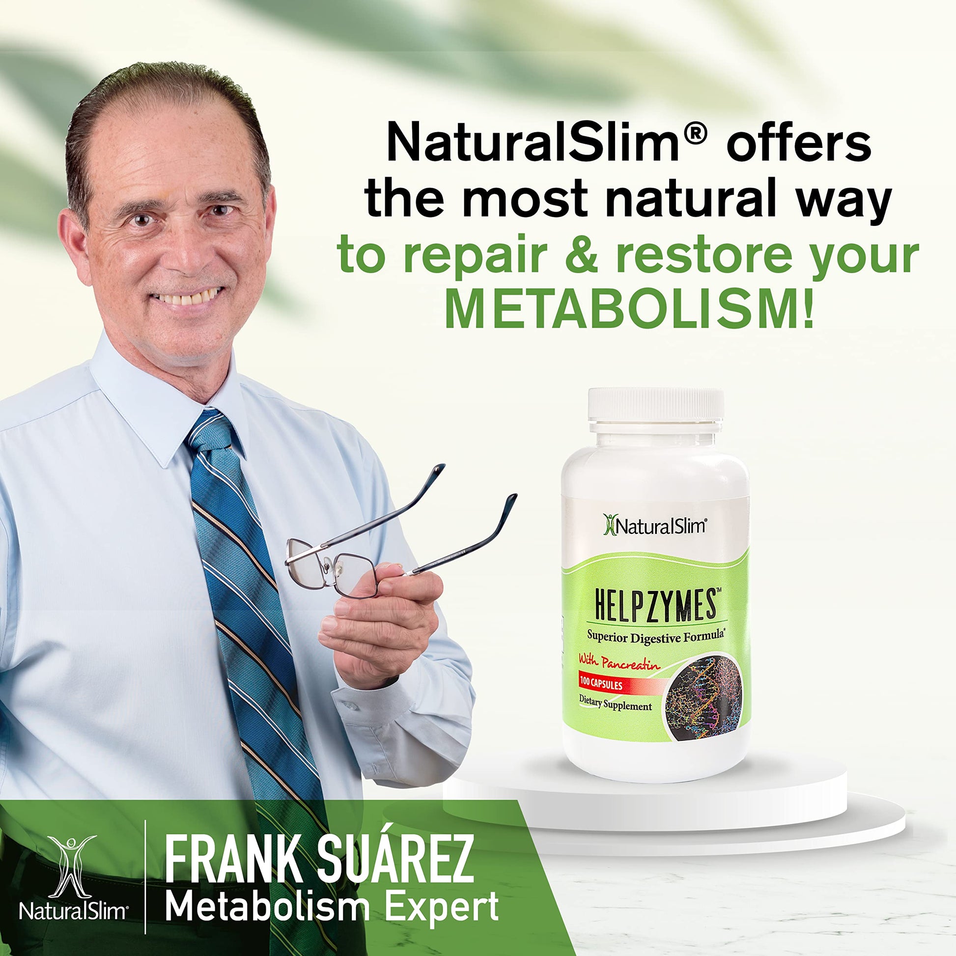 NaturalSlim Helpzymes Digestive Enzymes for Digestion, Bloating, Gas Reli NaturalSlimUS supplements
