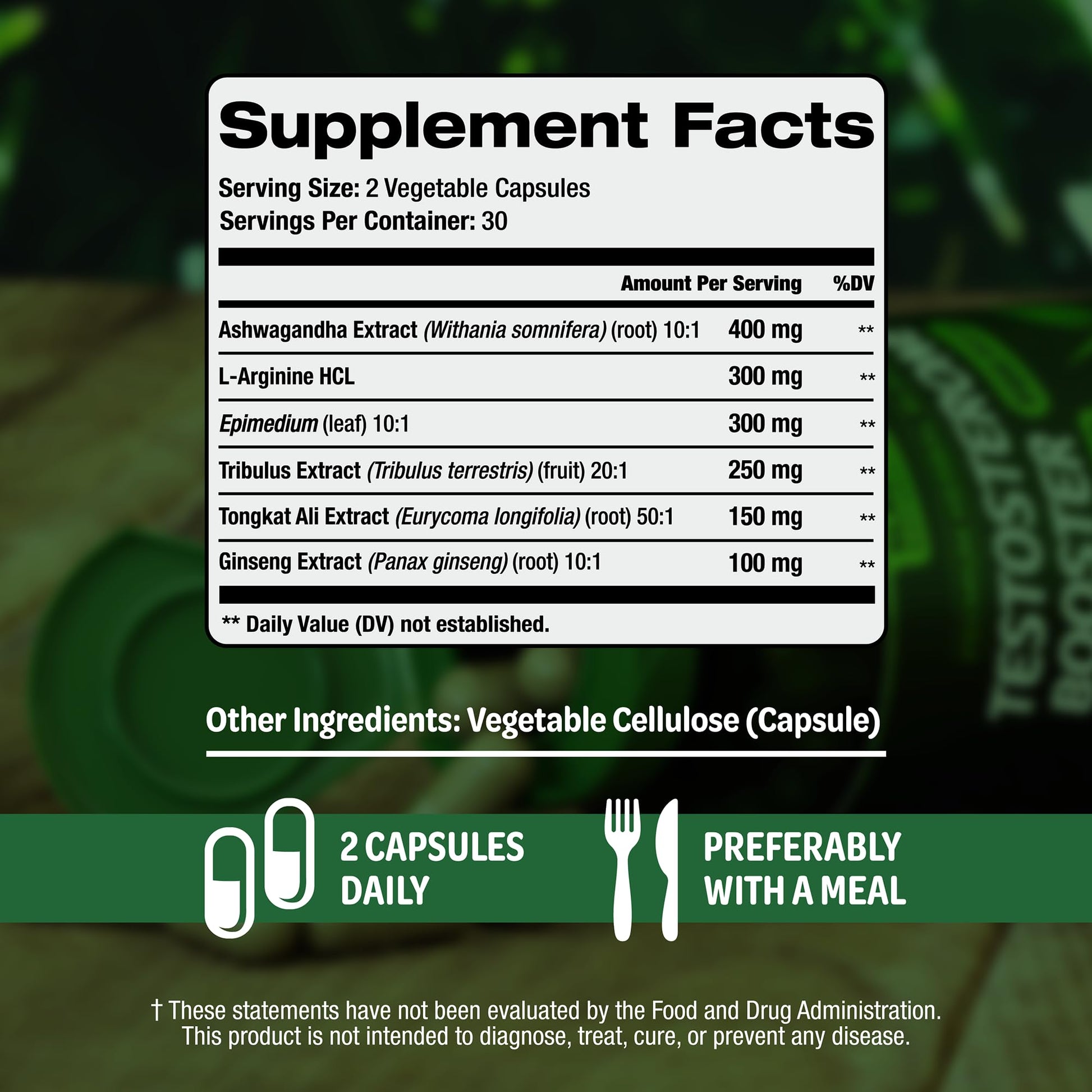 Testosterone Booster Supplement for Men - Male Enhancing Test Boost - Ashwagandha, L-Arginine, Tongkat Ali, Tribulus + More - Workout, Build Muscle, Strength, Energy & Performance - 2 Month Supply SLADAK NATURALS ㅤAu supplements
