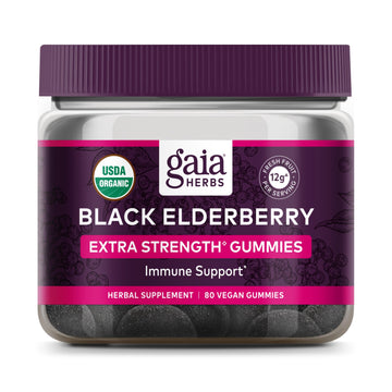 Gaia Herbs Black Elderberry (Sambucus Nigra) Extra Strength Gummies Gaia HerbsAu supplements