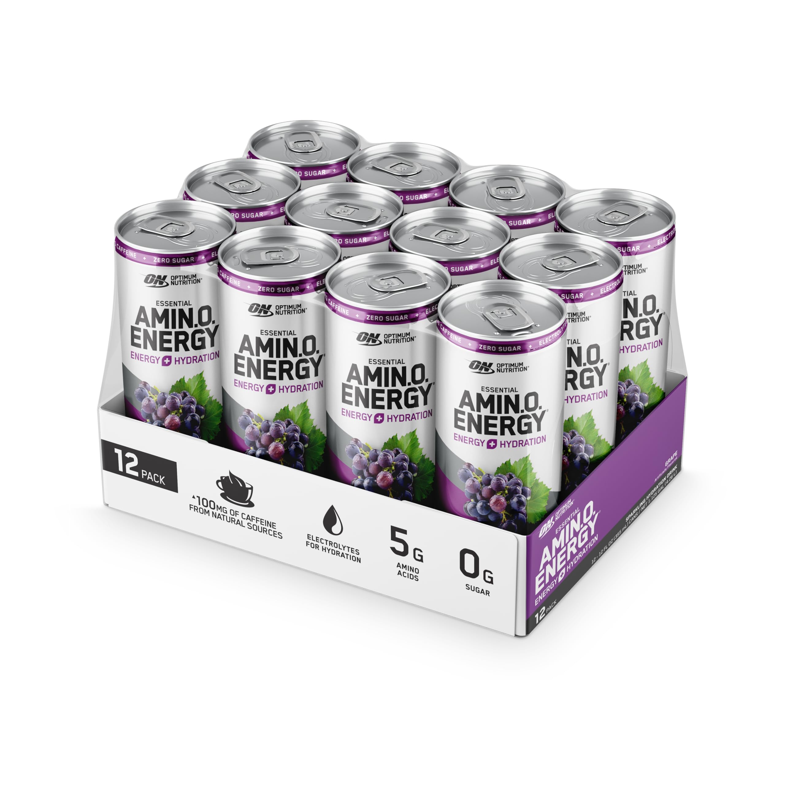 Optimum Nutrition Amino Energy Sparkling Hydration Drink, Electrolytes, Caffeine Optimum NutritionAu supplements