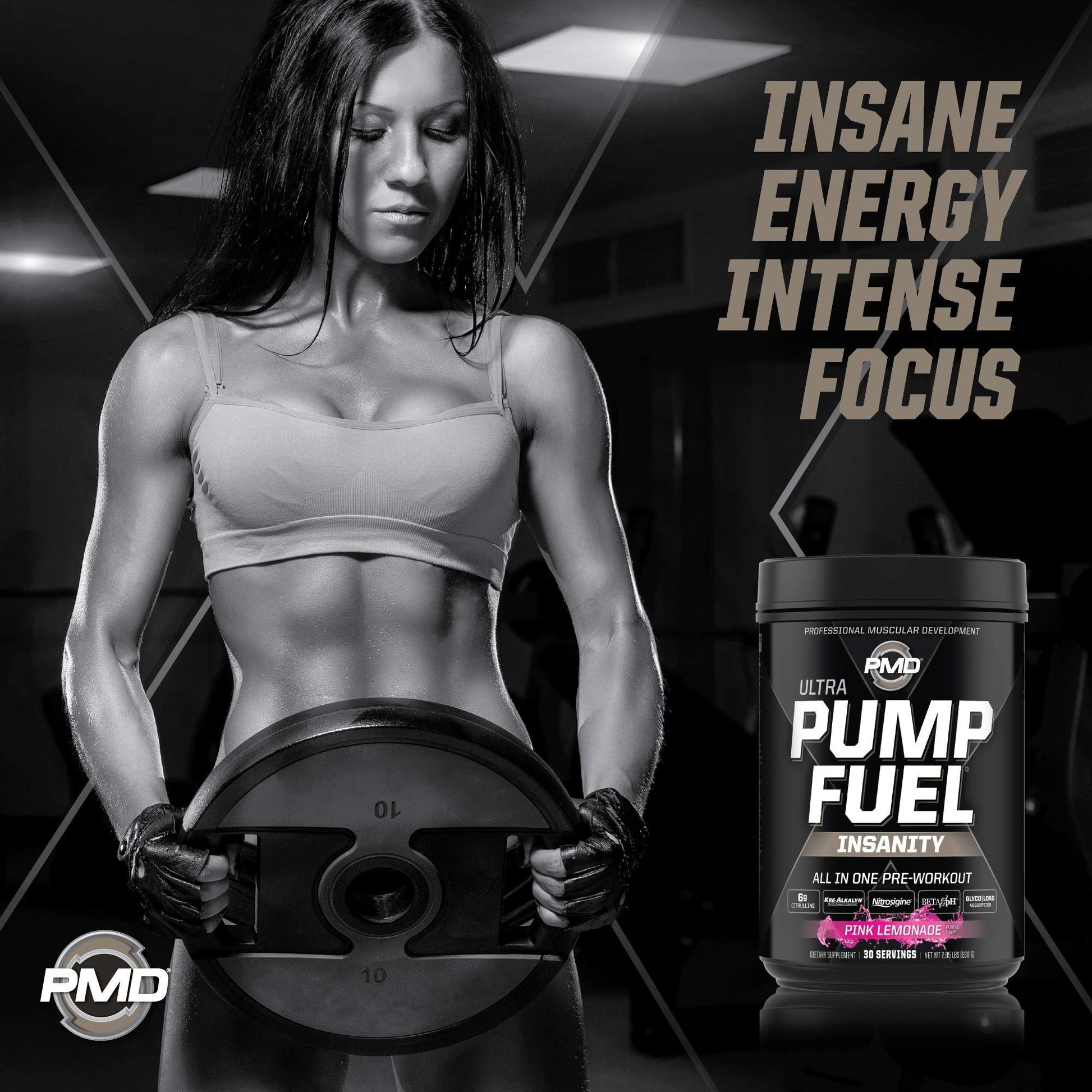 PMD Sports Ultra Pump Fuel Insanity - Pre Workout – Pink Lemonade (30 Servings) Sports PMDAu supplements