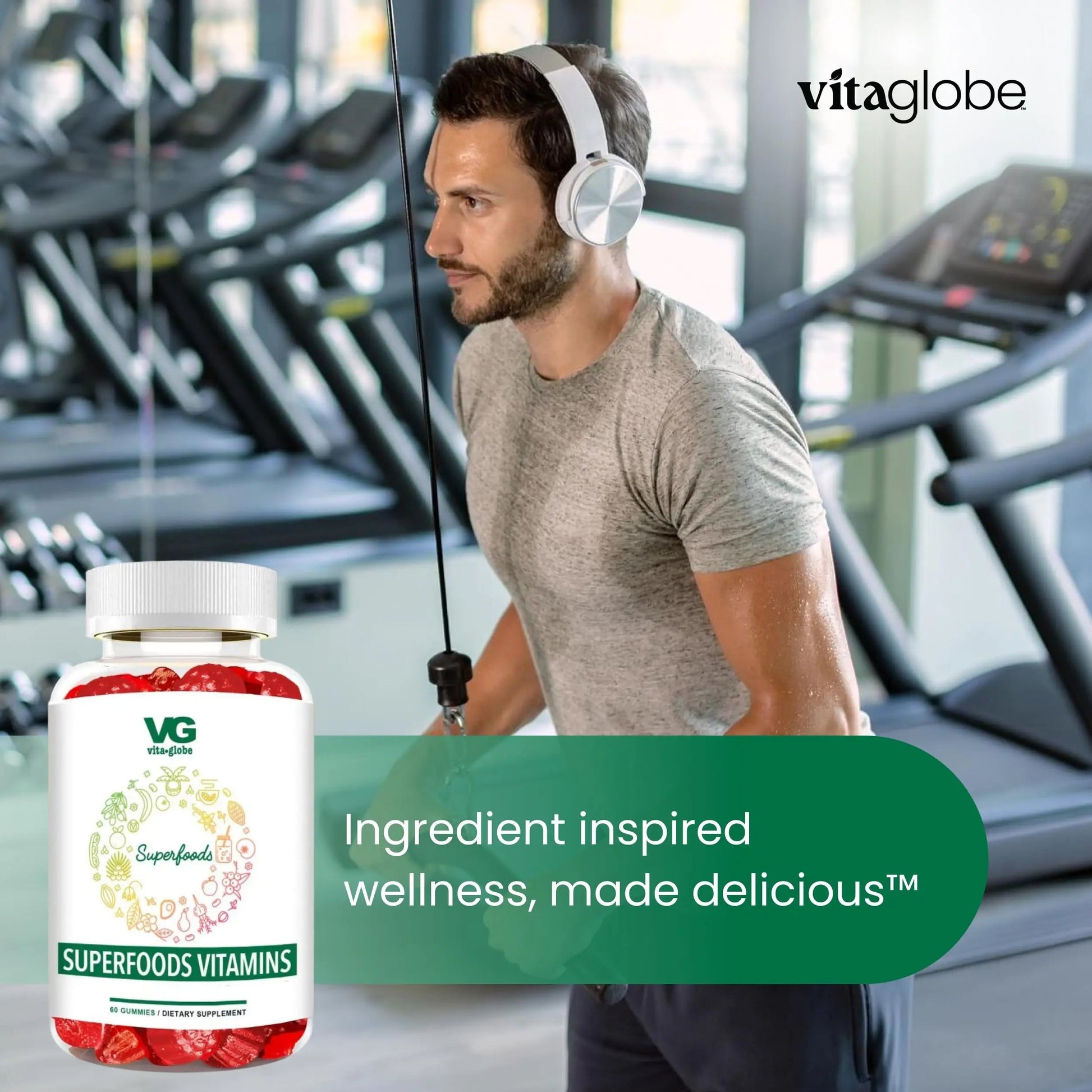VITA GLOBE Superfood Gummy Vitamins – Immune Health & Antioxidant Support – Daily Wellness Gummies for Adults & Kids – Vegan VITA GLOBEAu supplements