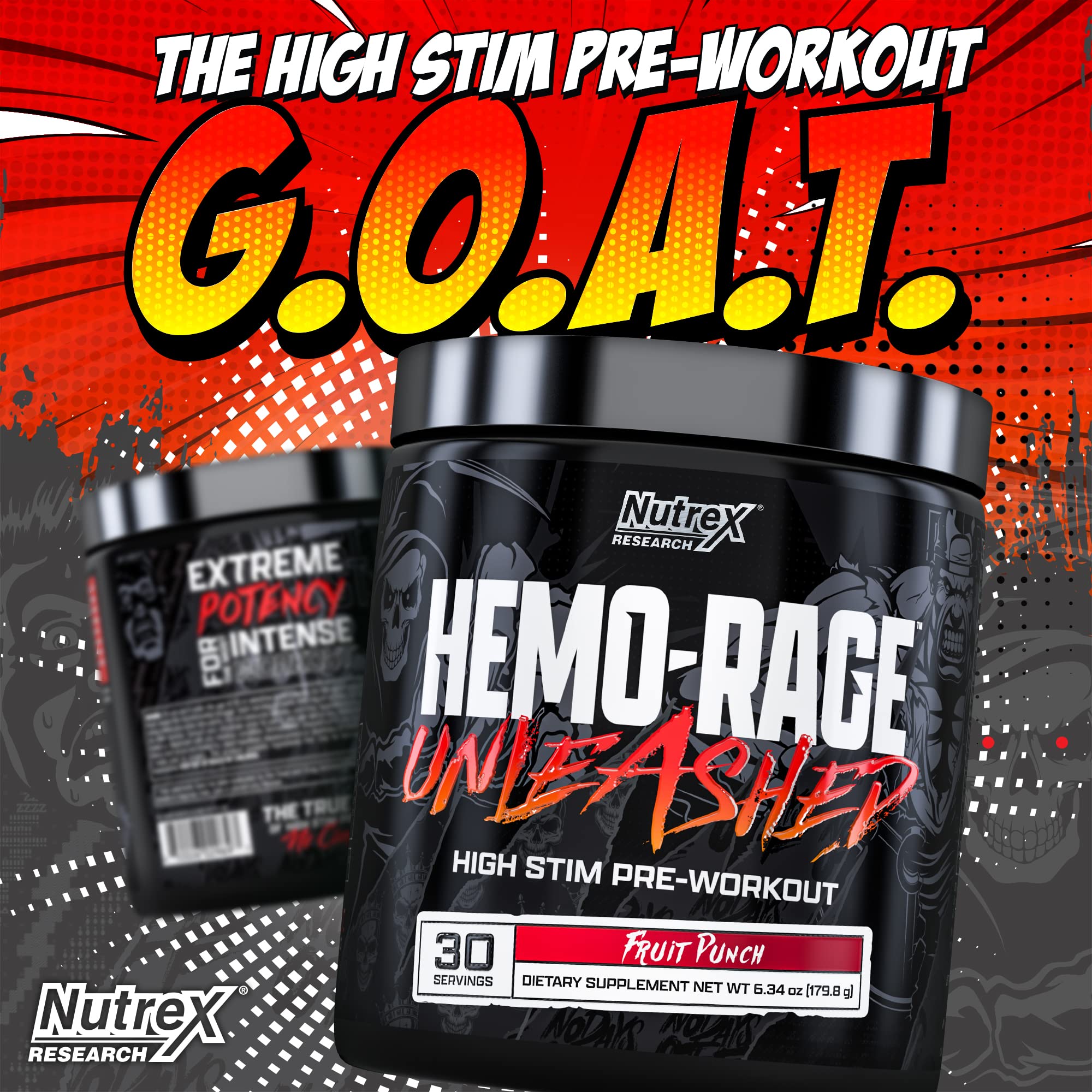 Nutrex Research Hemo-Rage Extreme High Stim Pre Workout Powder | Insane Lasting Energy Nutrex ResearchAu supplements