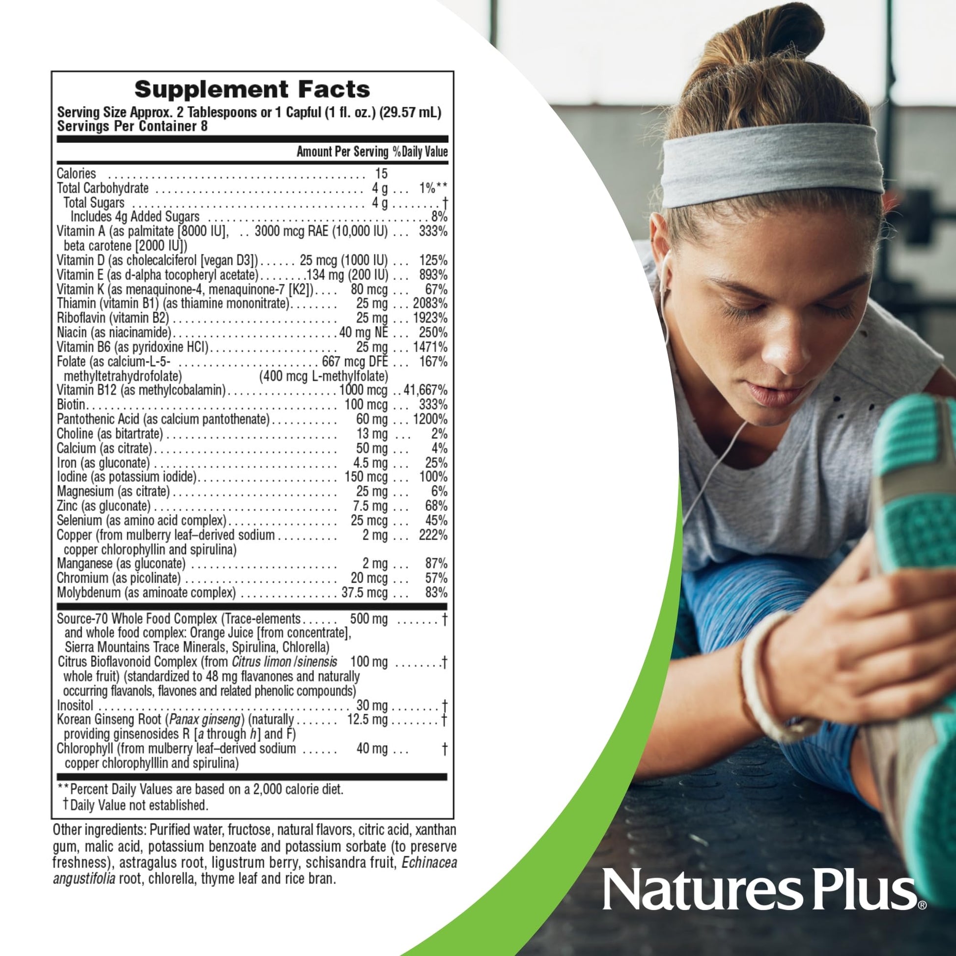 NaturesPlus Source of Life Liquid, Tropical Fruit - 8 fl oz - Multivitamin & Mineral Supplement - Gluten Free, Vegetarian - 8 Servings NaturesPlusAu supplements