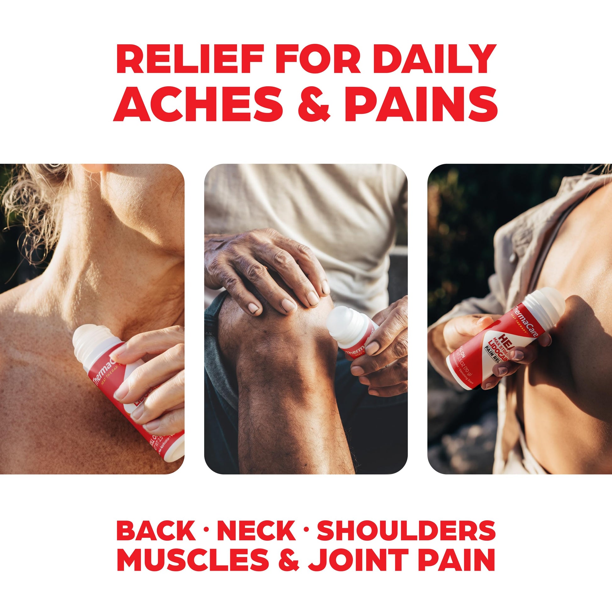 ThermaCare Heat + Max Strength 4% Lidocaine Roll-On - Dual Action Pain Relief with Patented Heatwave Technology - Targeted No-Mess Relief for Back, Neck, Muscles, & Joints ThermaCareAu supplements