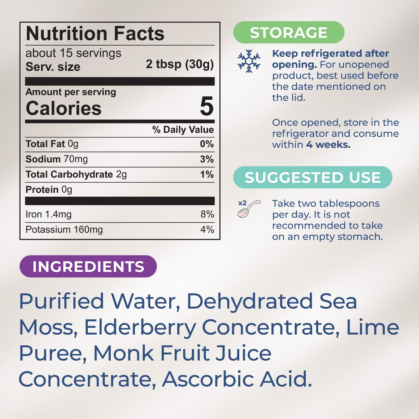 TrueSeaMoss Wildcrafted Irish Sea Moss Gel – Nutritious Organic Raw Seamoss Rich TrueSeaMossUS supplements