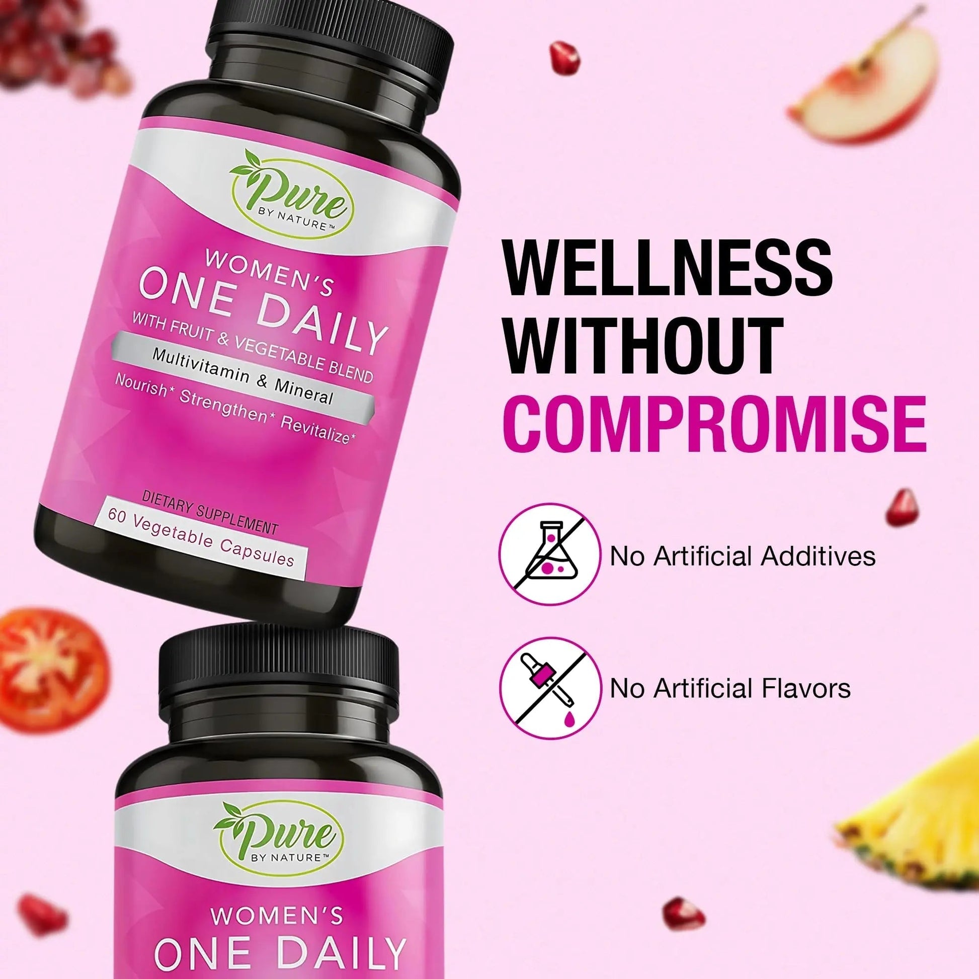 Pure By Nature One-Daily Multi-Vitamin for Women, 60 Count Pure By NatureAu supplements