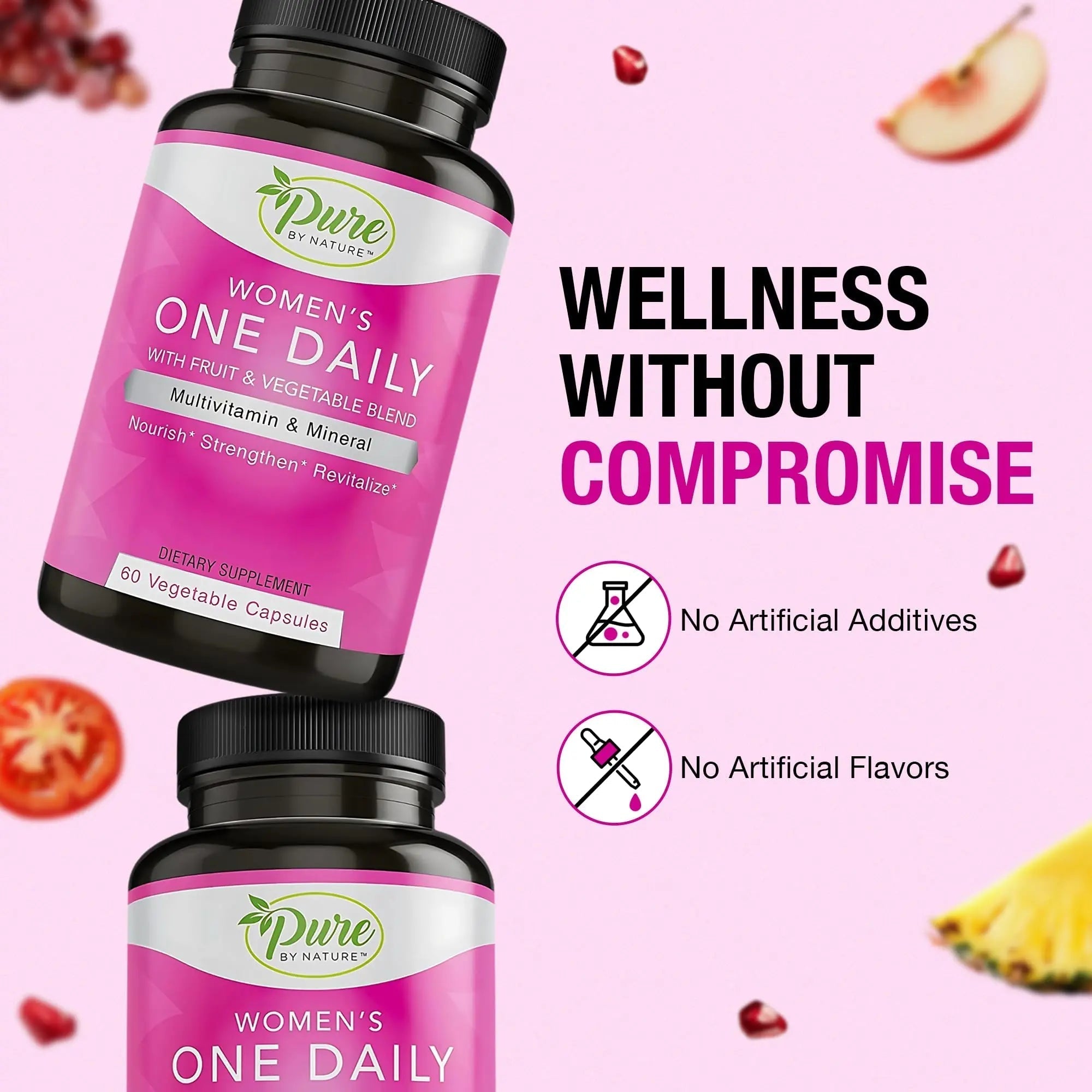 Pure By Nature One-Daily Multi-Vitamin for Women, 60 Count Pure By NatureAu supplements