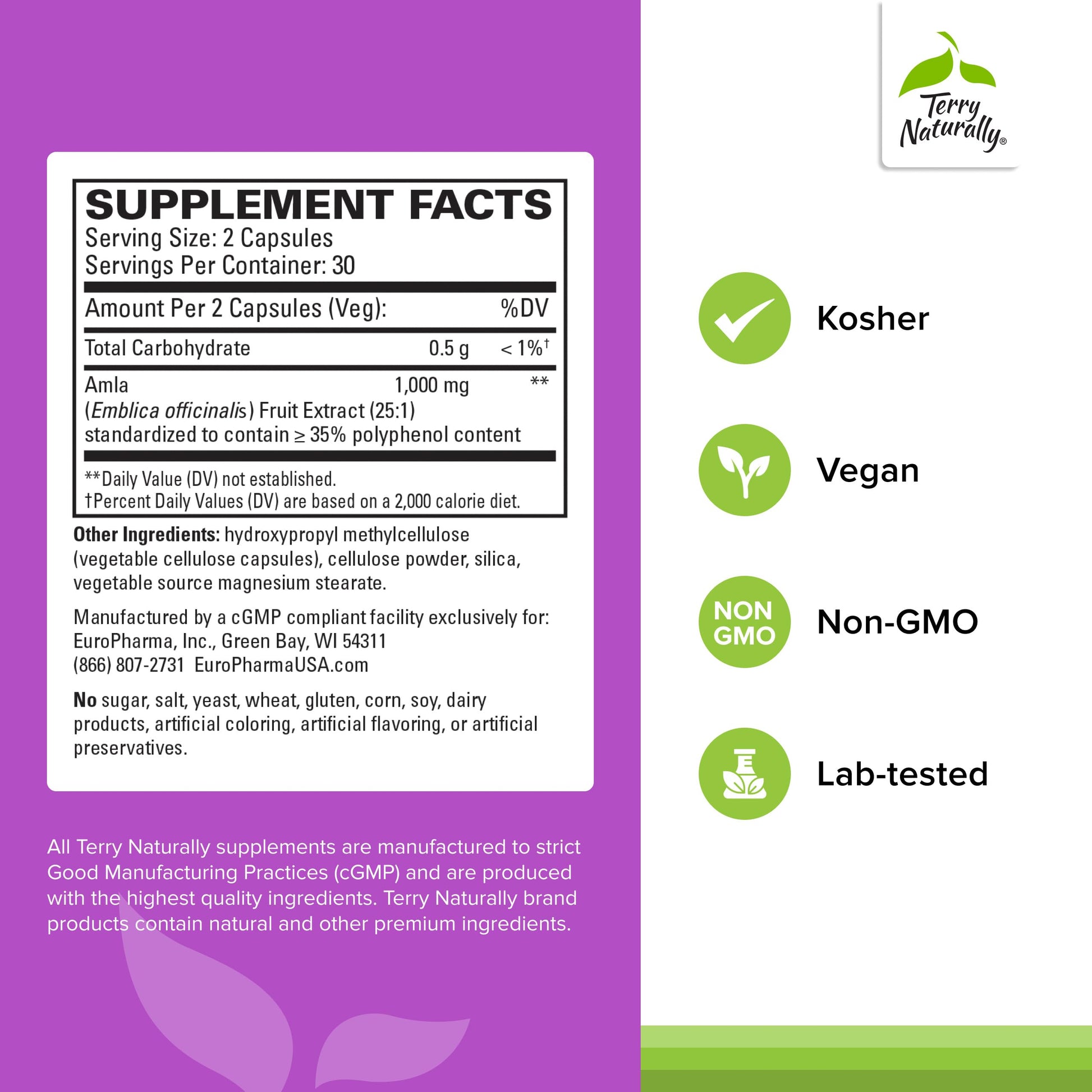 Terry Naturally Healthy Cholesterol with Amla - Antioxidant Supplement for Immune & Heart Support - Supplement to Aid Healthy Cholesterol & Triglyceride - 60 Capsules Terry NaturallyAu supplements