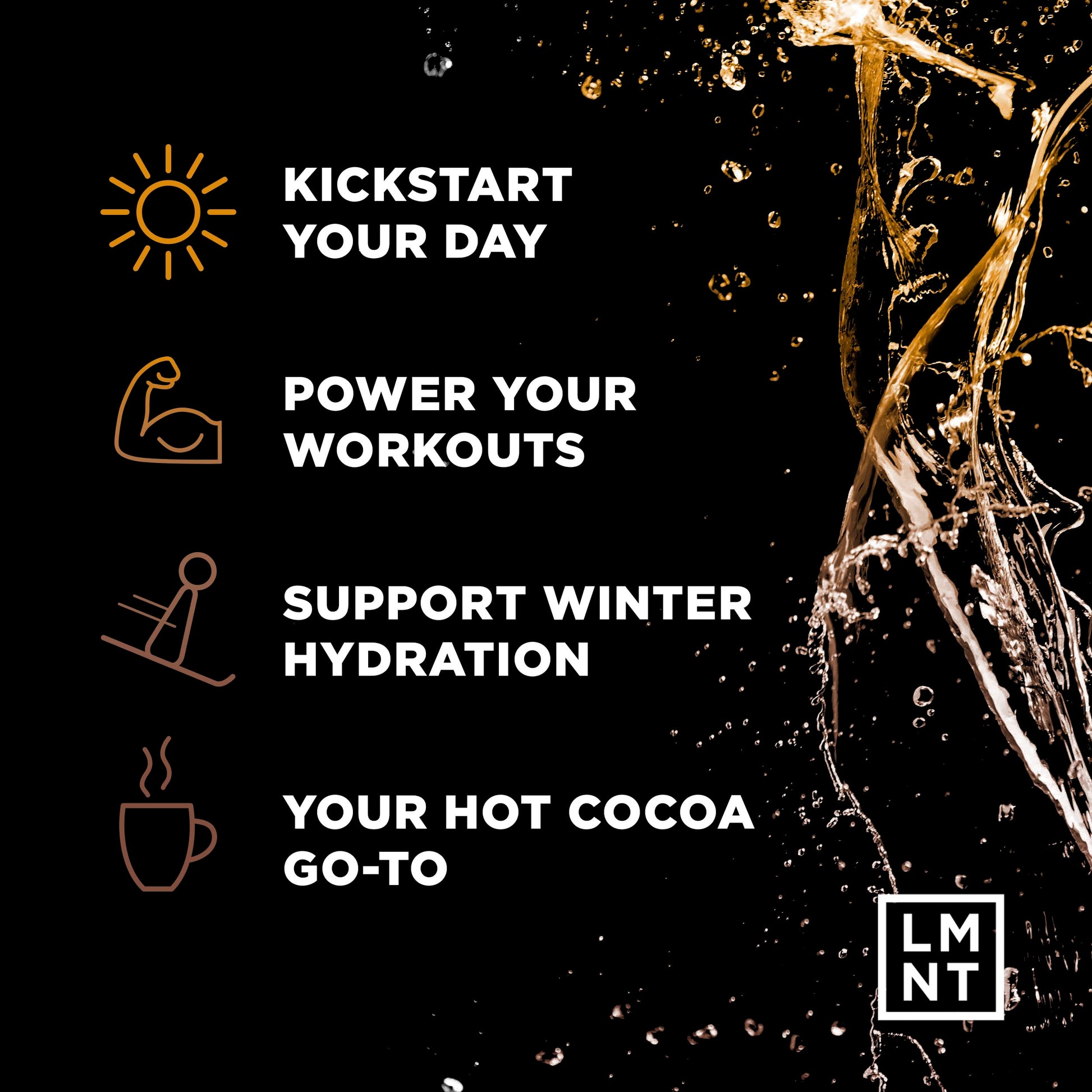 LMNT Hot Chocolate and Coffee Mixer - Chocolate Caramel Salt Electrolytes | No Sugar Drink LMNTAu supplements