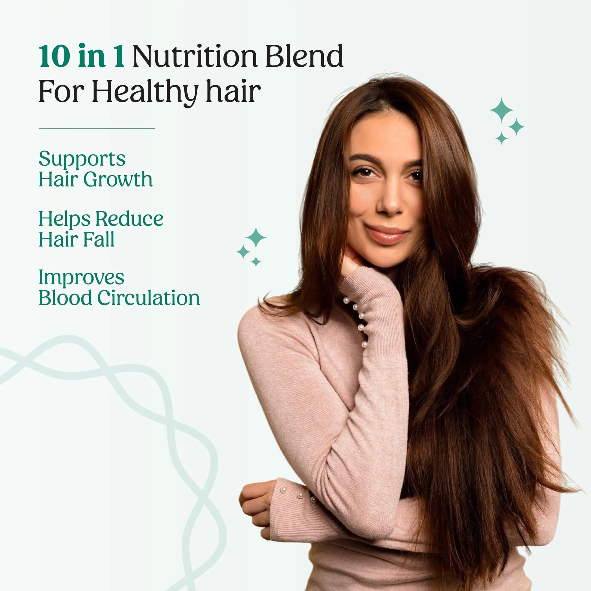 Glosense Hair You Glo – Plant-Based Biotin Supplement | Hair Growth Drink | Natural Hair Vitamins Powder with Amla, Sea Buckthorn, Gotu Kola | No Added Sugar, No Added Flavours | 30 Servings Glosensenz supplements