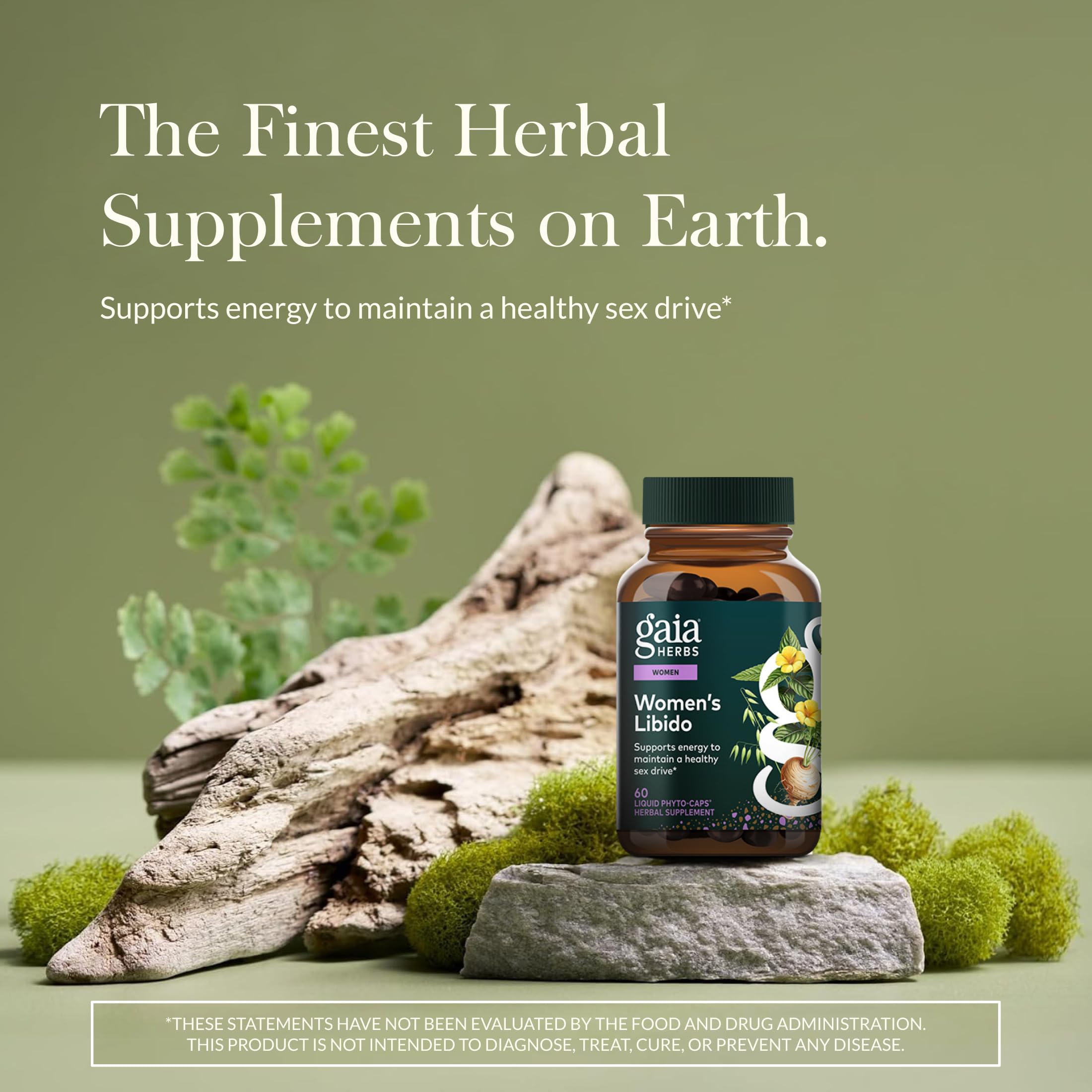 Gaia Herbs Womens Libido - Supports Energy to Maintain Healthy Libido* - with Tribulus & Horny Goat Weed - 60 Vegan Liquid Phyto-Caps (60 Servings) Gaia HerbsAu supplements