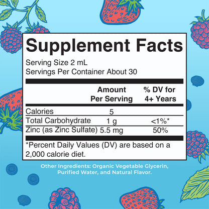 MaryRuth Organics Zinc Supplement for Immune Support, Immune Support Supplement for Kids, Ages 4-13, Zinc Sulfate, Vegan, USDA Organic, Glycerin Based, 2 Fl Oz MARYRUTH'SUS supplements