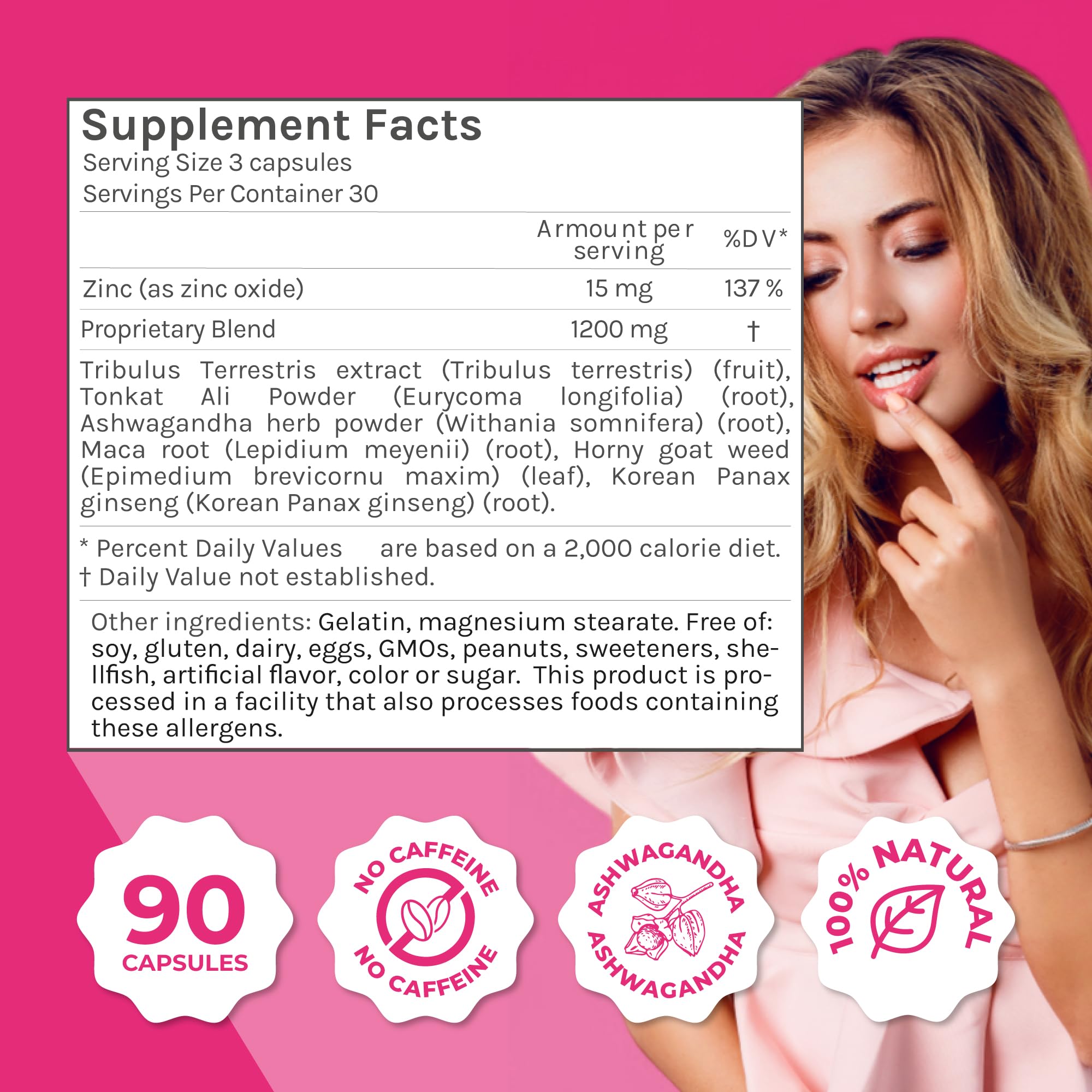 ZENZSUAL Libizenzs – Plant-Based Energy Support Supplement for Women – Caffeine-Free with Maca Root, Ashwagandha & Ginseng – Supports Daily Stamina, Focus & Well-Being – 90 Vegan Capsules ZENZSUALAu supplements