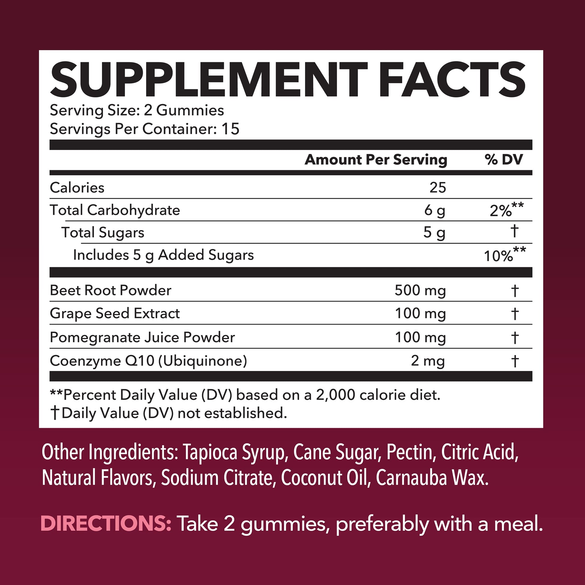 Beet Root Gummies with COQ10 Energy Supplement | Nitric Oxide Supplement for Healthy HAVASU NUTRITIONUS supplements