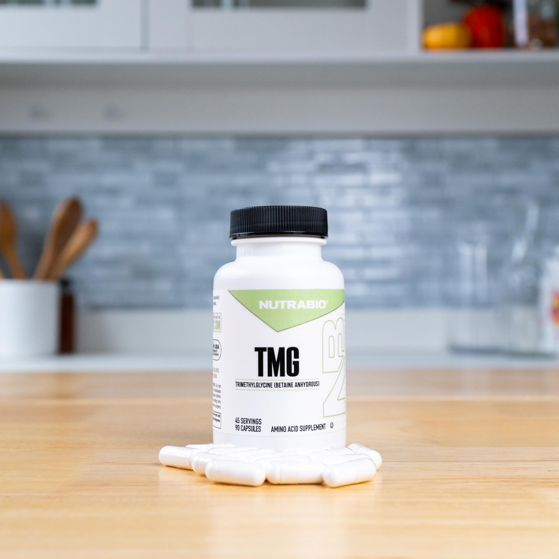 NutraBio TMG Supplements Betaine Anhydrous 500mg Capsules, Trimethylglycine Homocysteine Support NutraBioAu supplements
