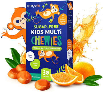 OmegaVia Sugar Free Kids Multivitamin Chewies - Daily Chewable Gummy Vitamins for Kids 3+ OmegaViaAu supplements