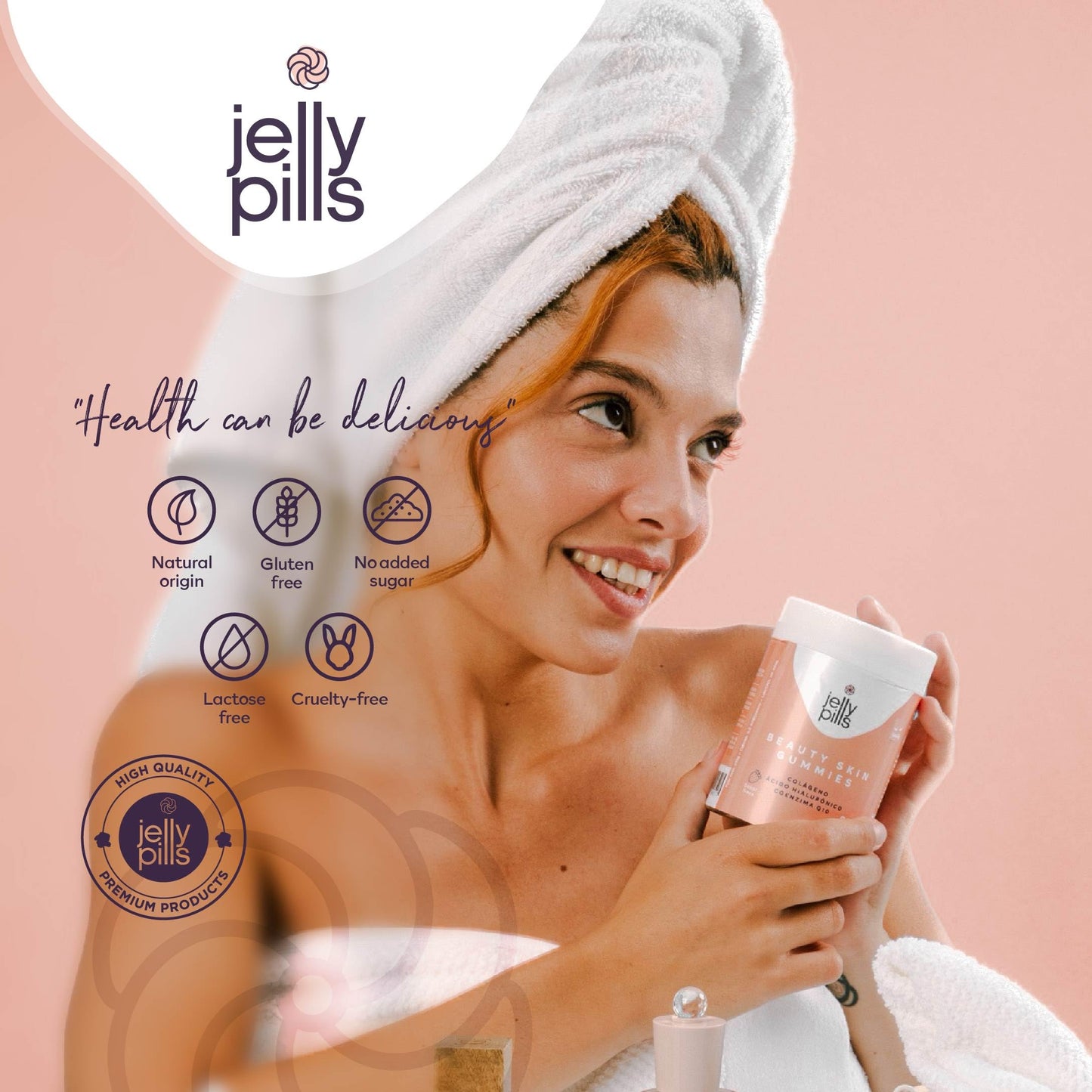 Jelly Pills® Hydrolyzed Collagen Gummies with Hyaluronic Acid and Coenzyme Q10 Jelly PillsUS supplements