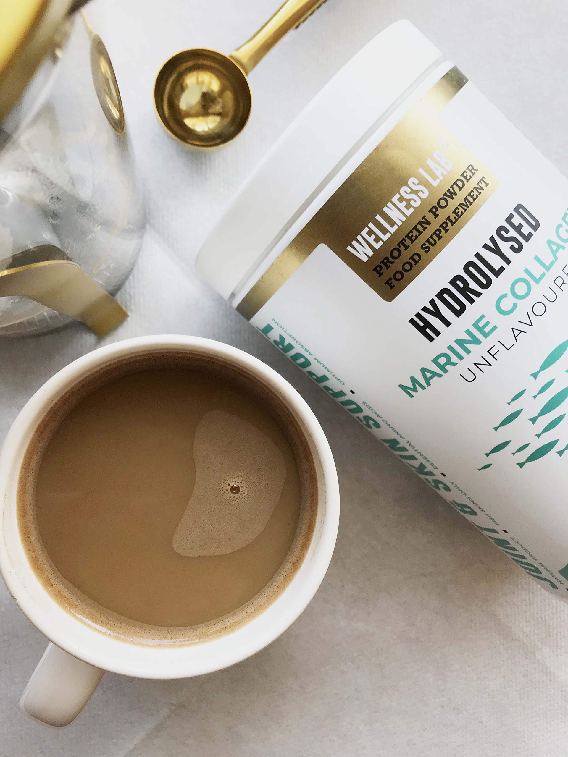 Cleanest Marine Collagen Peptides | Wellness Lab 454g | Type I,III | Highest Bioavailability Hydrolysed Protein Wellness LabAu supplements