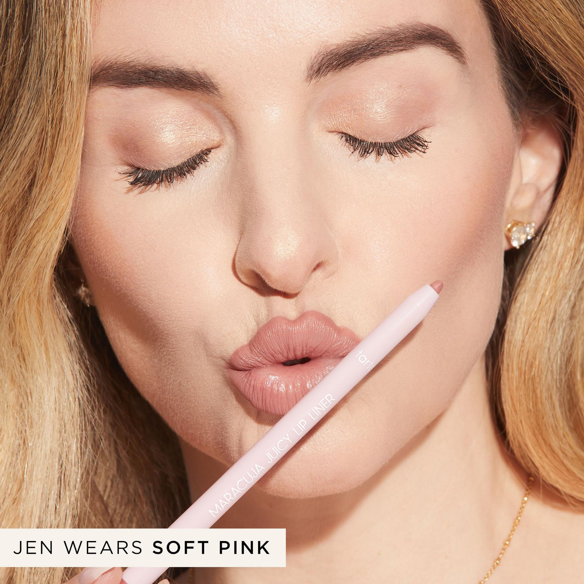 tarte maracuja juicy lip liner – Creamy, Matte, Lip Liner with Hyaluronic Acid with Vitamin E, Vegan & Cruelty-Free, full size, soft pink tarteAu supplements