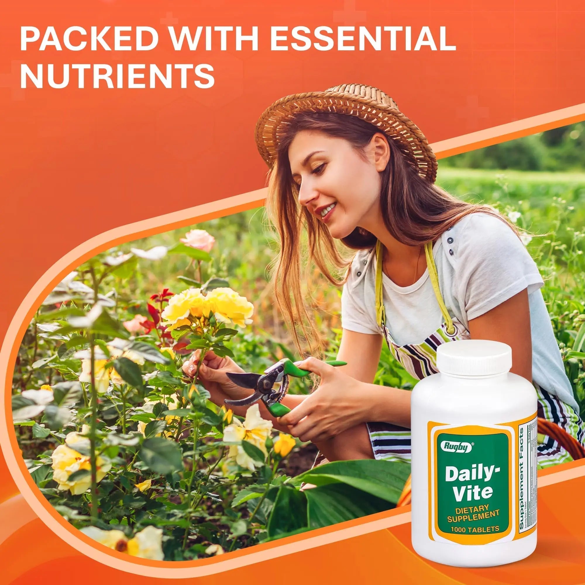 Rugby Daily-Vite Multivitamin Tablets, Gluten-Free Dietary Supplement for Adults, Supports Overall Health, No Artificial Flavors - 1000 Count (1 Pack) RUGBY LABORATORIESAu supplements