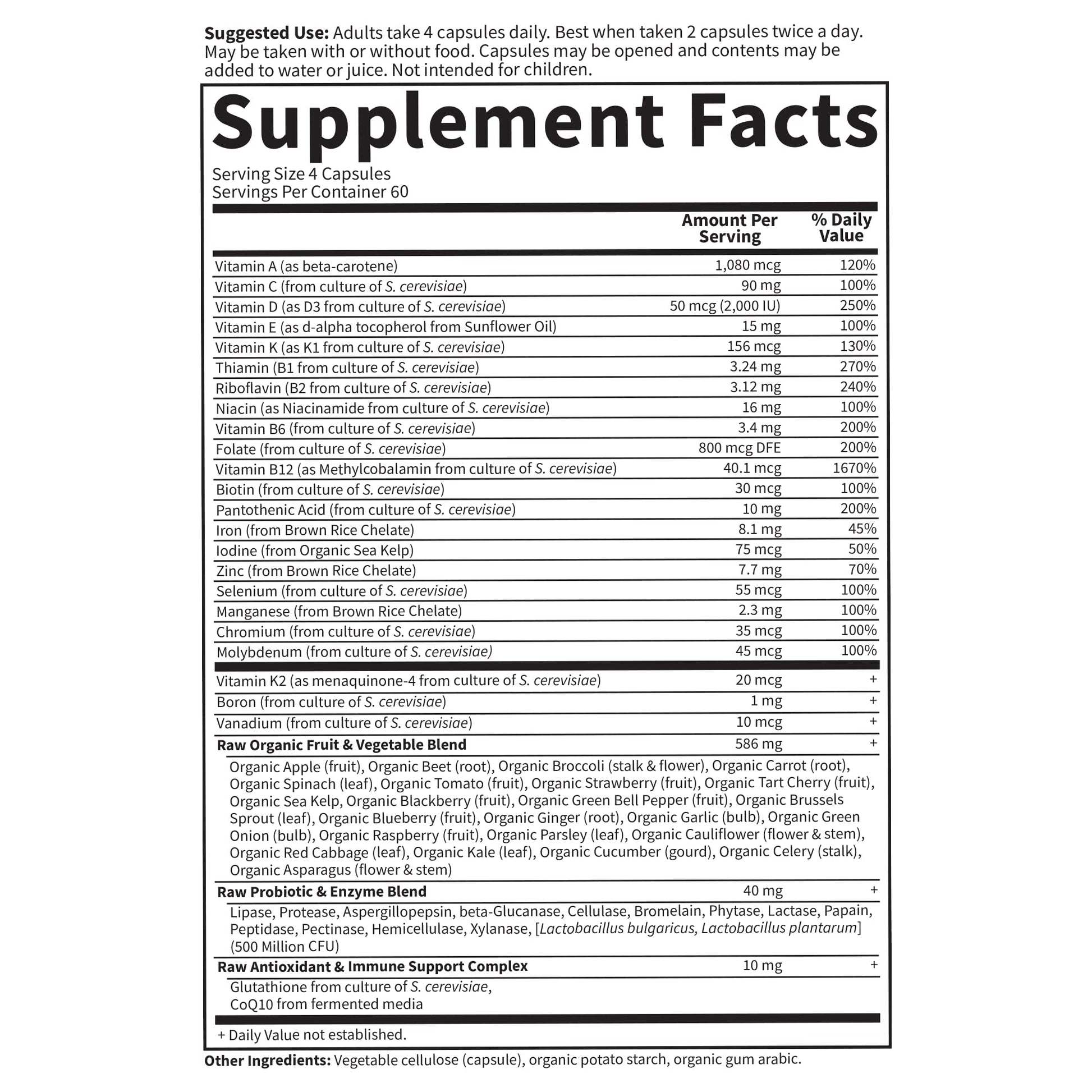 Garden of Life Multivitamin for Women, Vitamin Code Women's Multi - Whole Food Womens Multi Vitamins, Iron, Folate not Folic Acid, Vitamin A and Probiotics Garden of LifeUS supplements