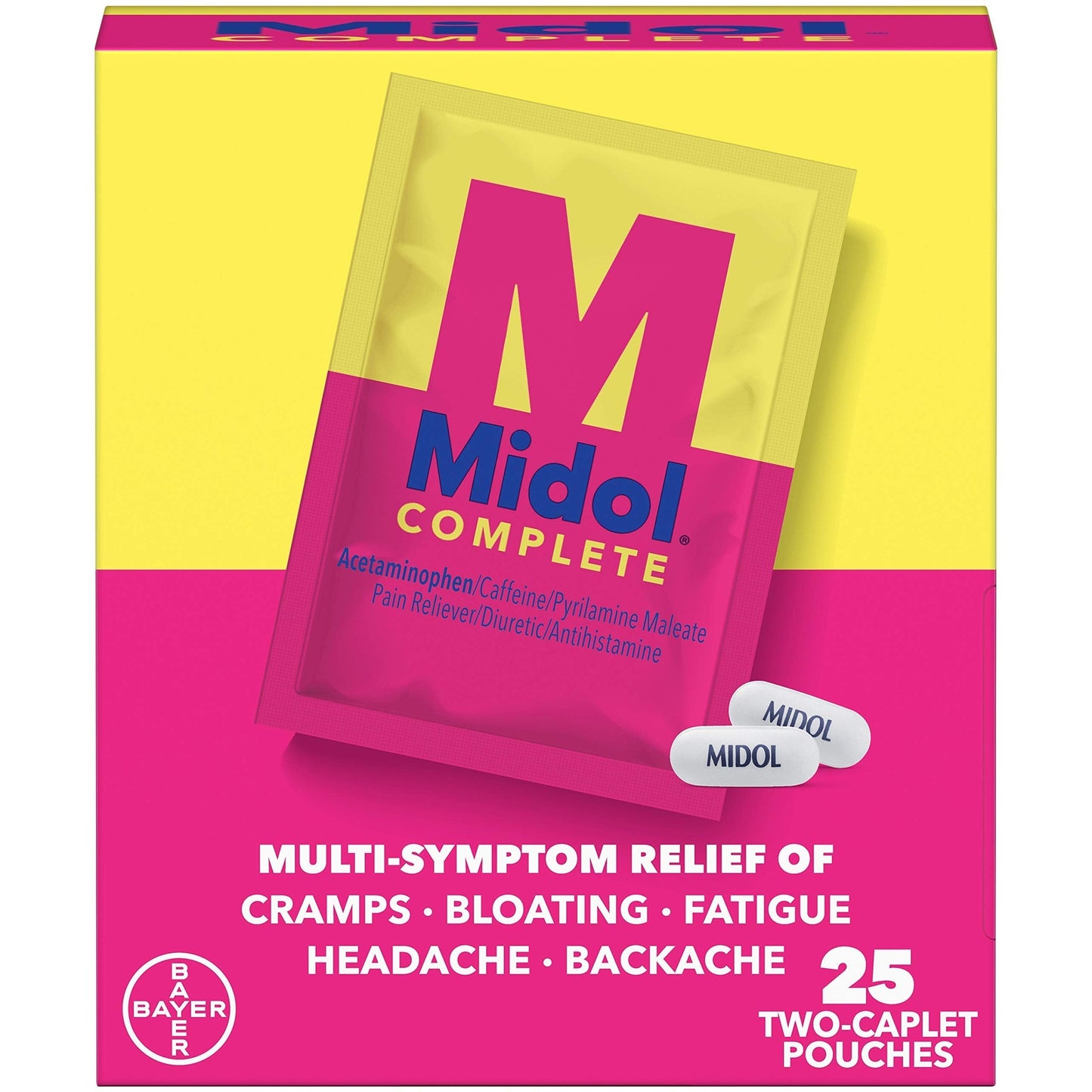 Midol Complete Caplets with Acetaminophen for Menstrual Symptom Relief - 50 Count MidolUS supplements
