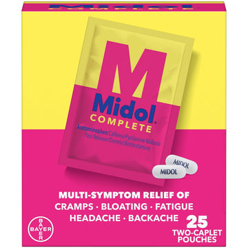 Midol Complete Caplets with Acetaminophen for Menstrual Symptom Relief - 50 Count MidolAu supplements