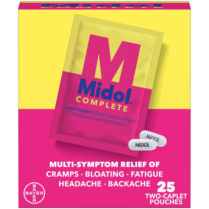 Midol Complete Caplets with Acetaminophen for Menstrual Symptom Relief - 50 Count MidolUS supplements